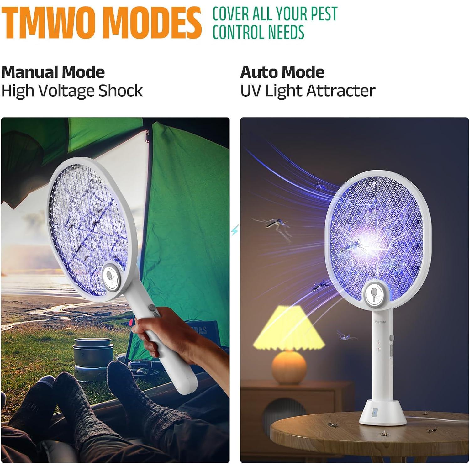 Raqueta Eléctrica Buzbug para Mosquitos Recargable Tipo-C