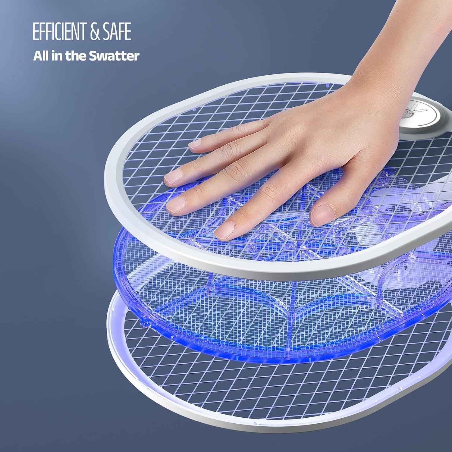 Raqueta Eléctrica Buzbug para Mosquitos Recargable Tipo-C