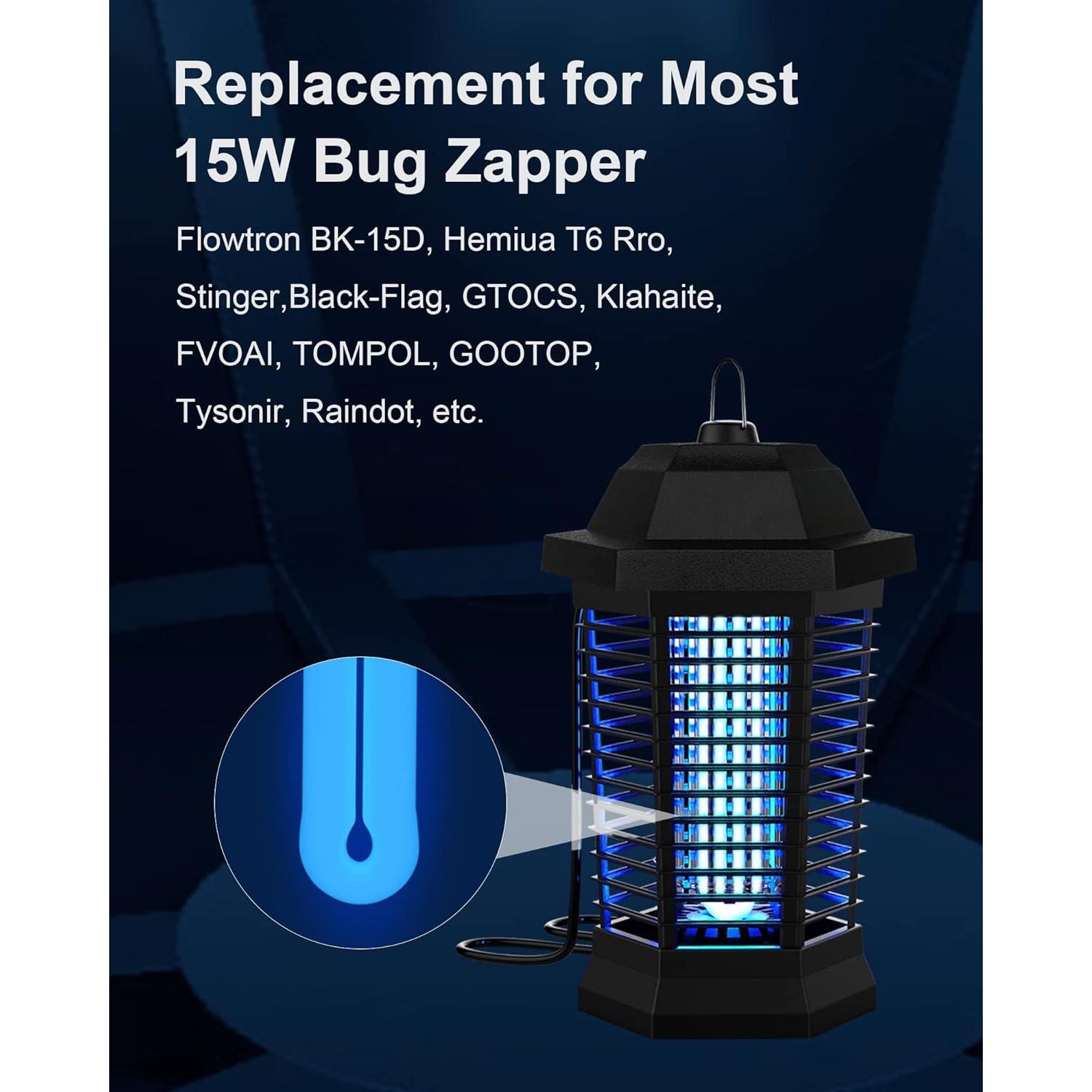 Bombilla de Reemplazo Shootingstar 15W para Zapper de Insectos