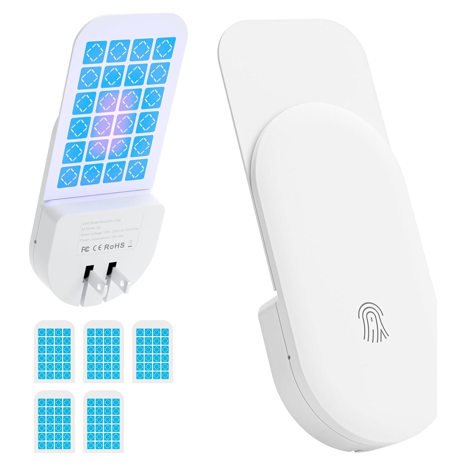 Trampa para Moscas Interior Hogius 3 en 1 con Luz UV y 5 Tarjetas