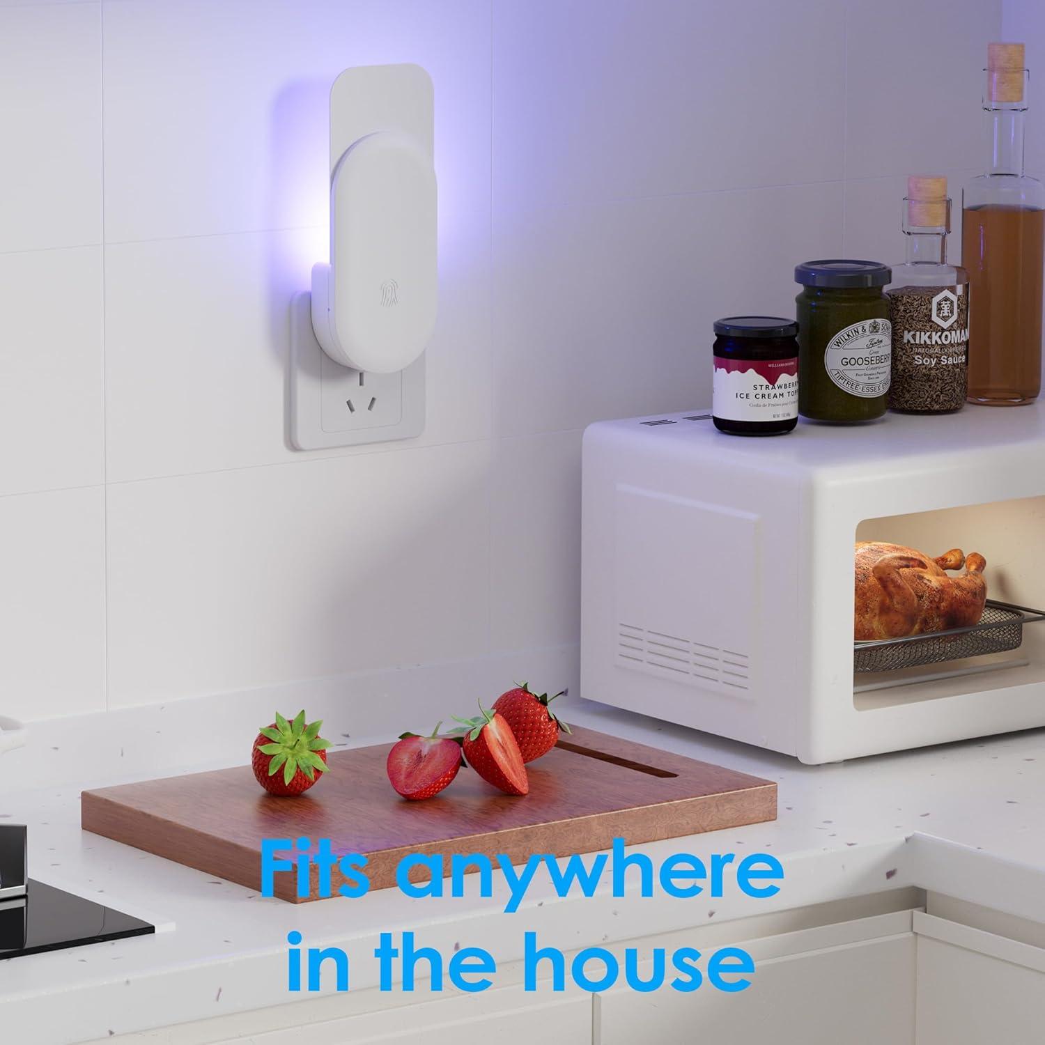 Trampa para Moscas Interior Hogius 3 en 1 con Luz UV y 5 Tarjetas