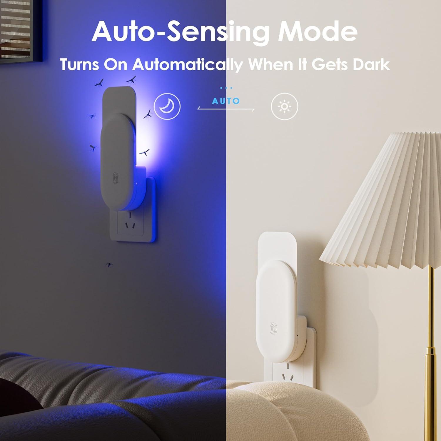 Trampa para Moscas Interior Hogius 3 en 1 con Luz UV y 5 Tarjetas