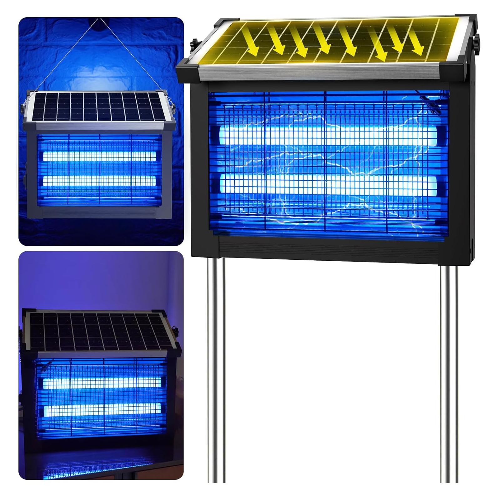 Zapper de Insectos Solar Zwiran 4500V Impermeable 2.29kg