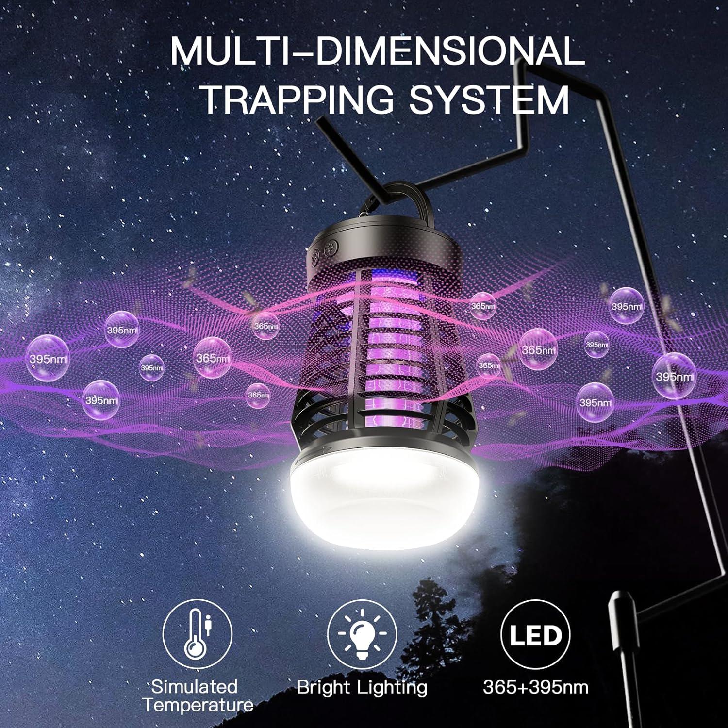 Zapper de Insectos Minimoon 3-en-1 Recargable 2000mAh