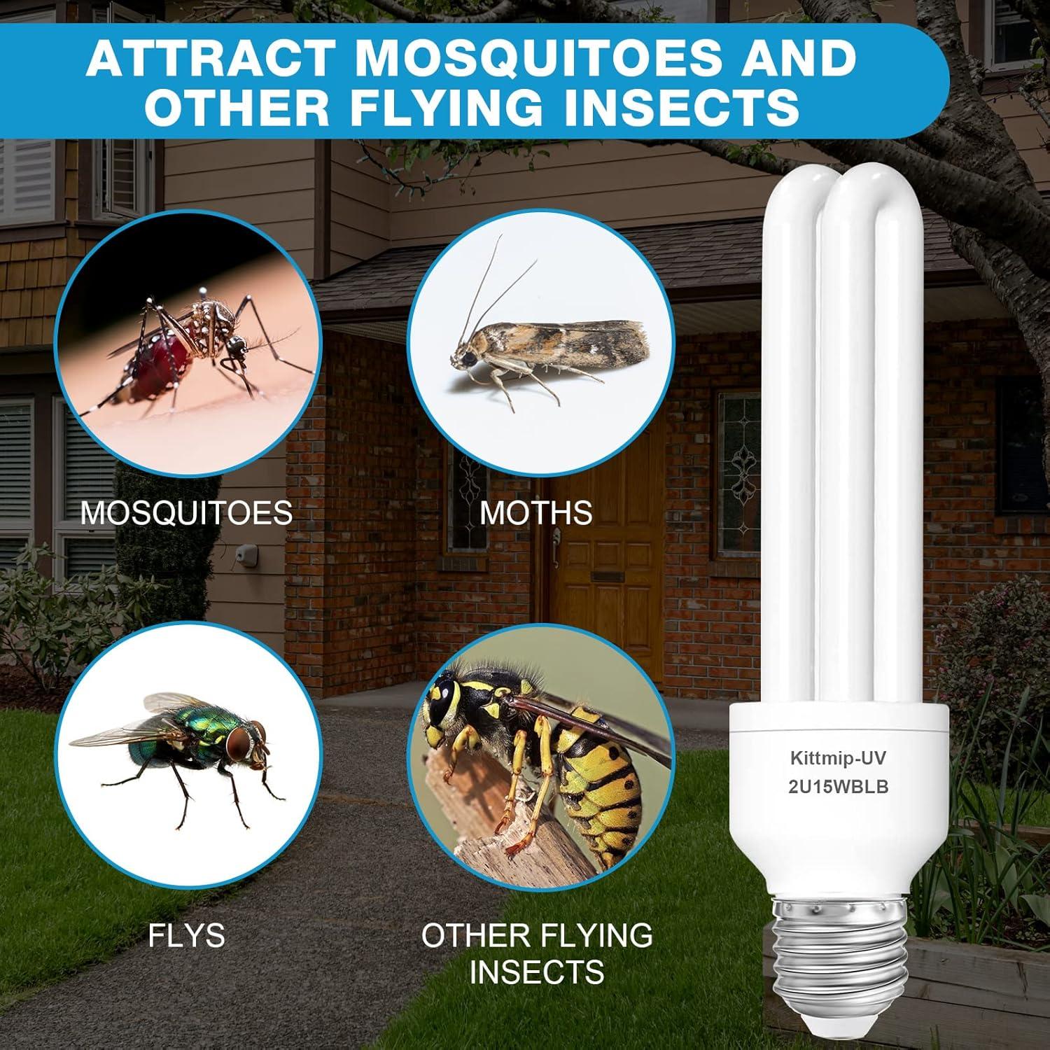 Bombilla UV de Reemplazo 15W E26/E27 para Zapper de Insectos
