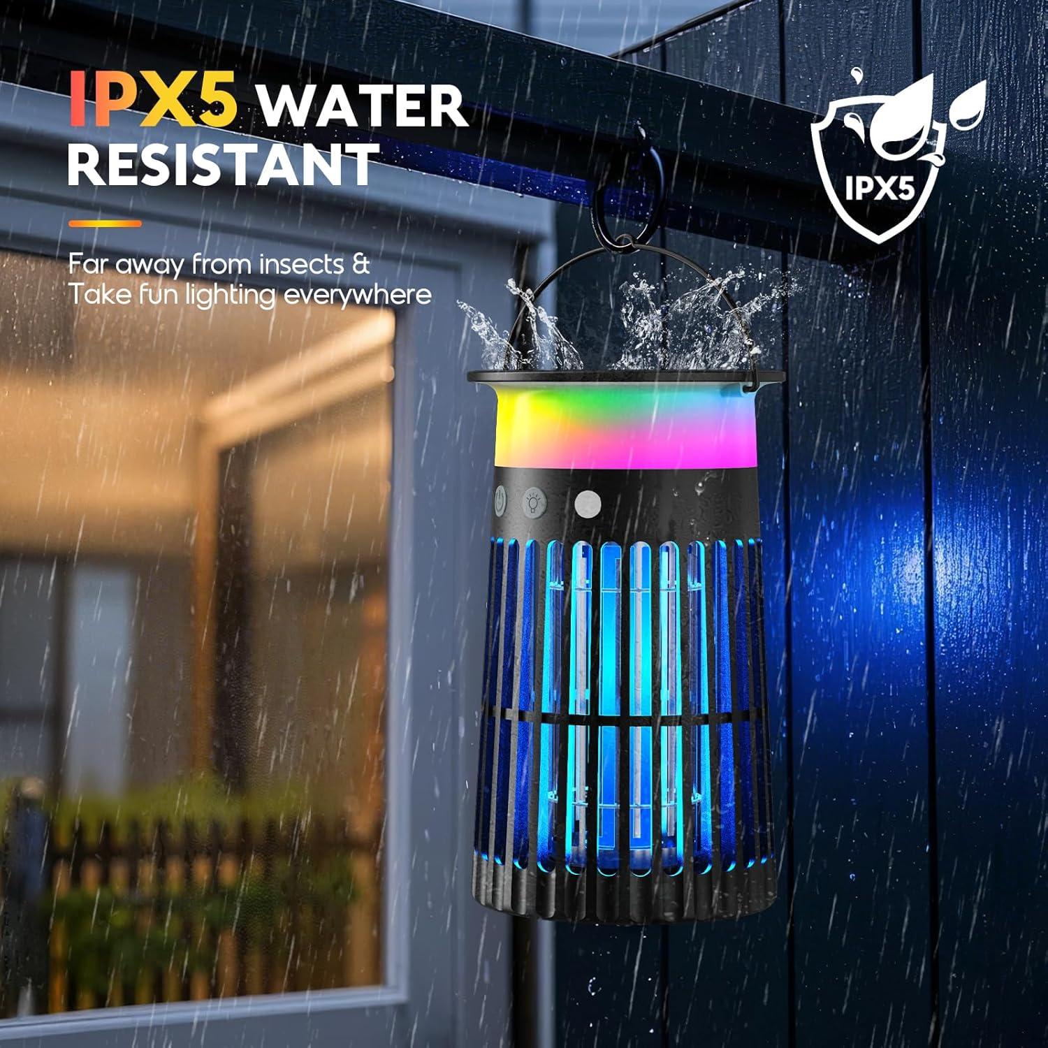 Zapper Solar de Insectos 5-en-1 PhatroyYee 4200V Negro