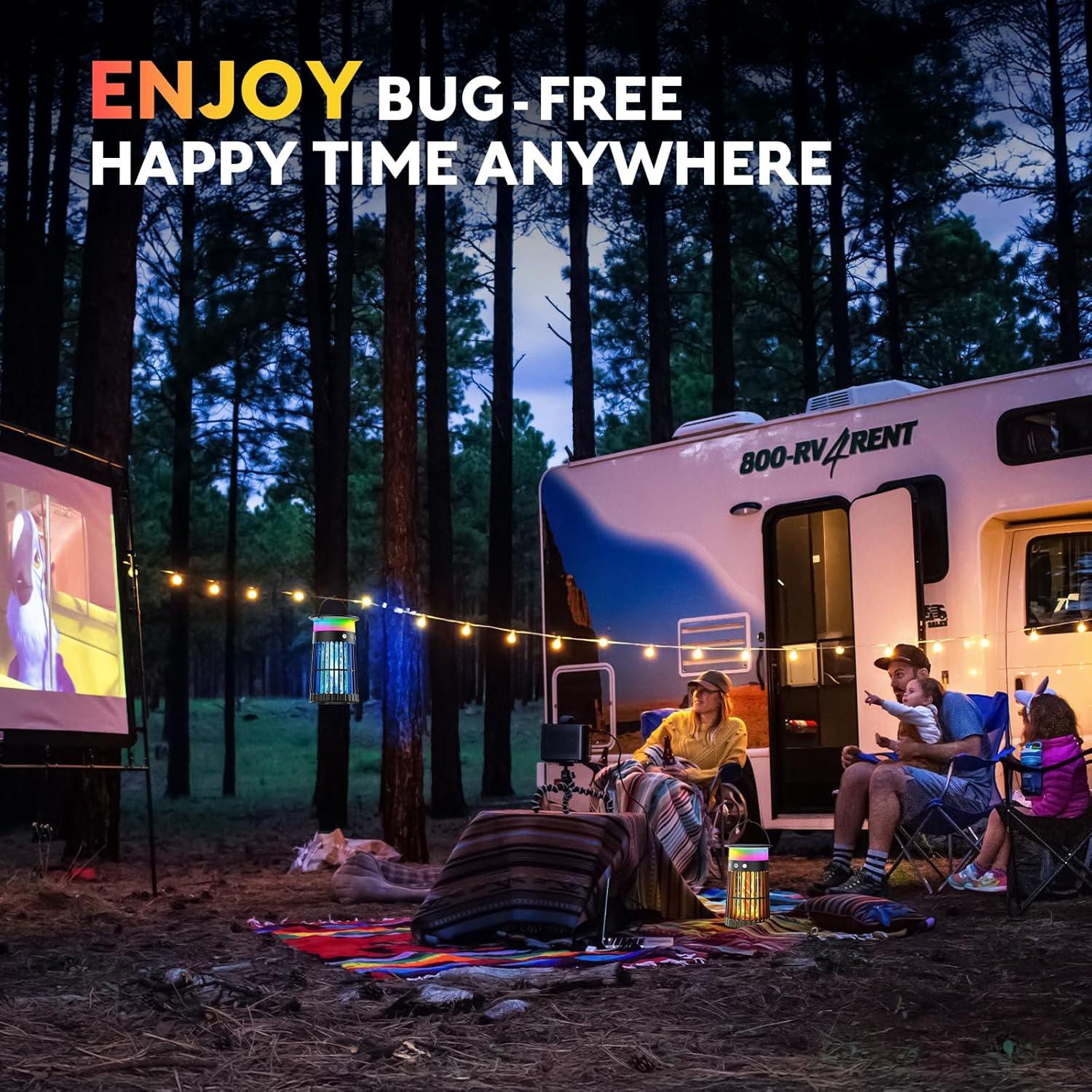 Zapper Solar de Insectos 5-en-1 PhatroyYee 4200V Negro