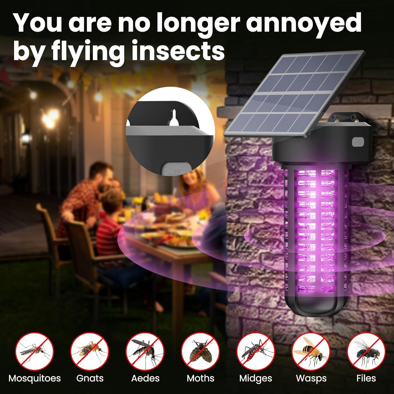 Zapper Solar de Insectos Exterior P Pest Sniper 2 Unidades