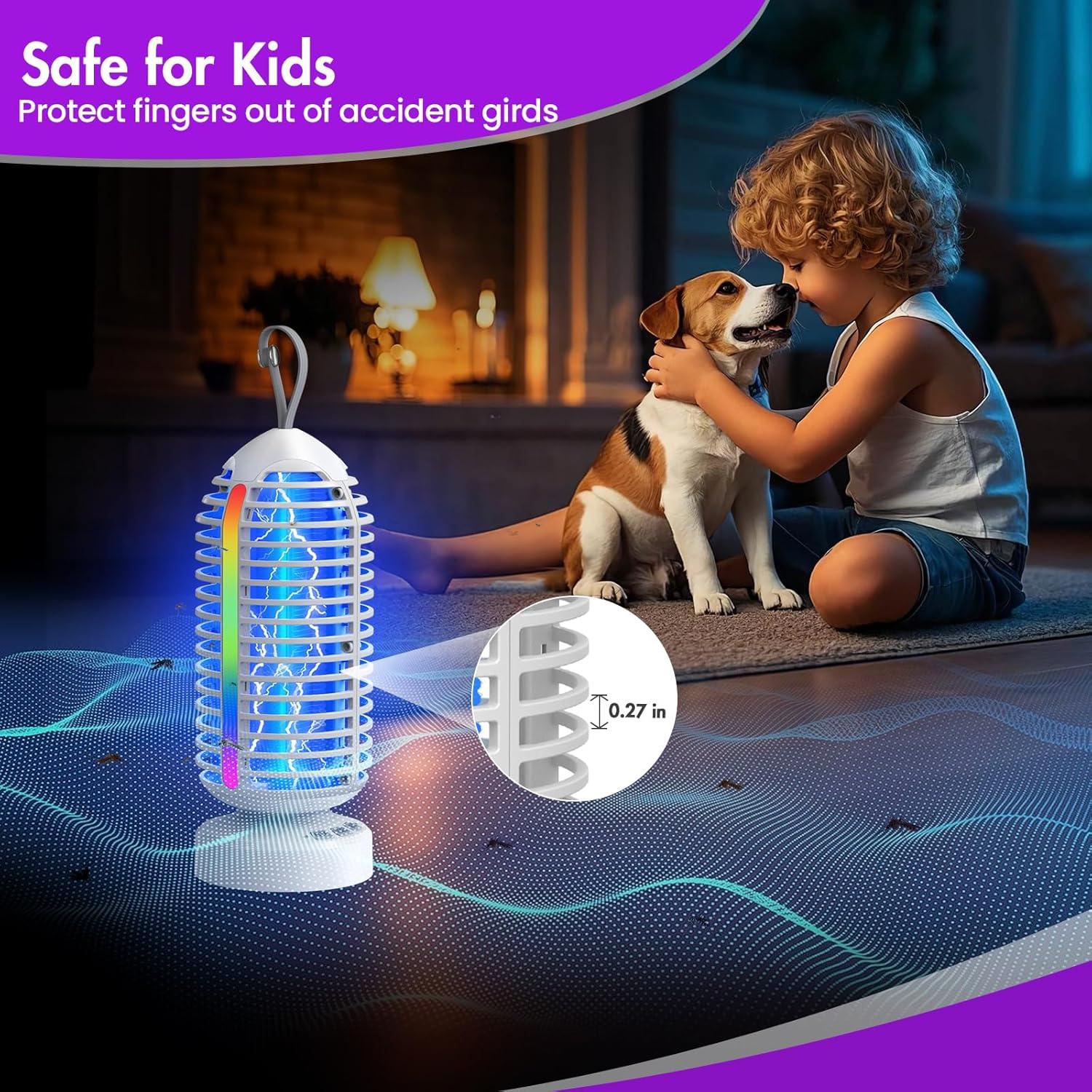 Trampa de Insectos Inalámbrica ZECHUAN 4000mAh Color Blanco