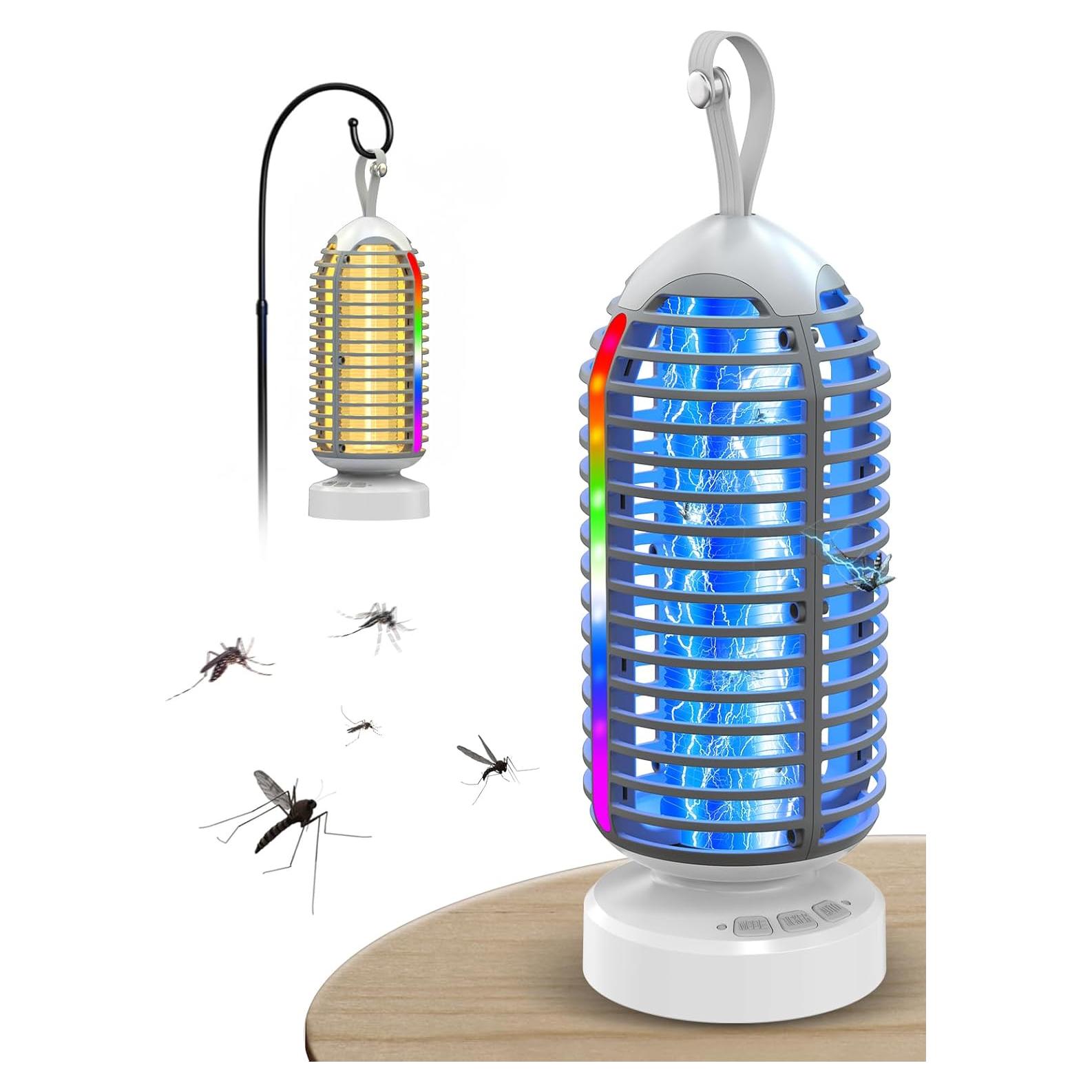 Asesino de Mosquitos Eléctrico Jepwe 3000V Recargable 4000mAh