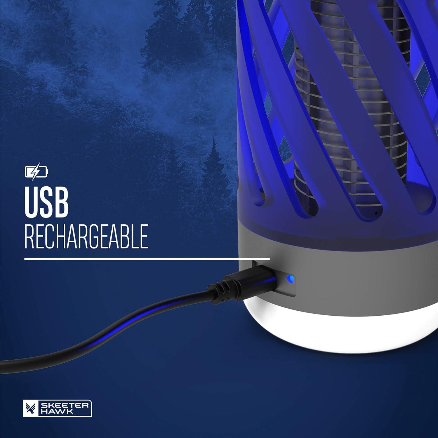 Zapper de Mosquitos SKEETER HAWK Recargable USB 150 Lúmenes
