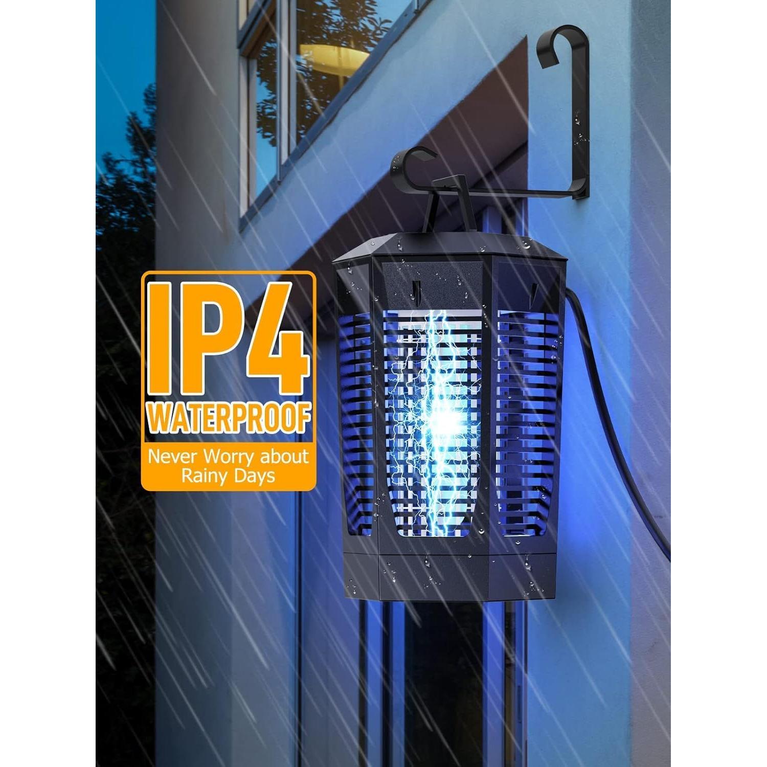 Zapper de Insectos PRTILOUD 20W con Sensor Luz IPX4 2300 ft²