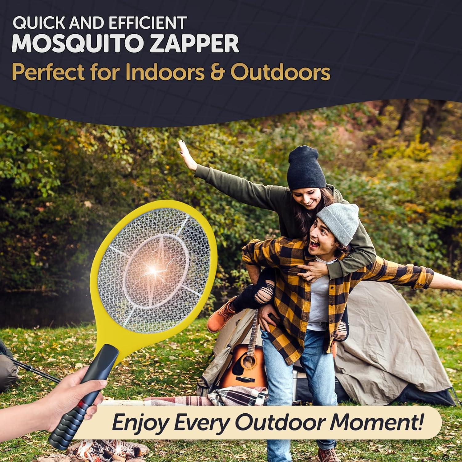 Racleta Eléctrica para Mosquitos ASISNAI - 3000 Voltios Amarillo