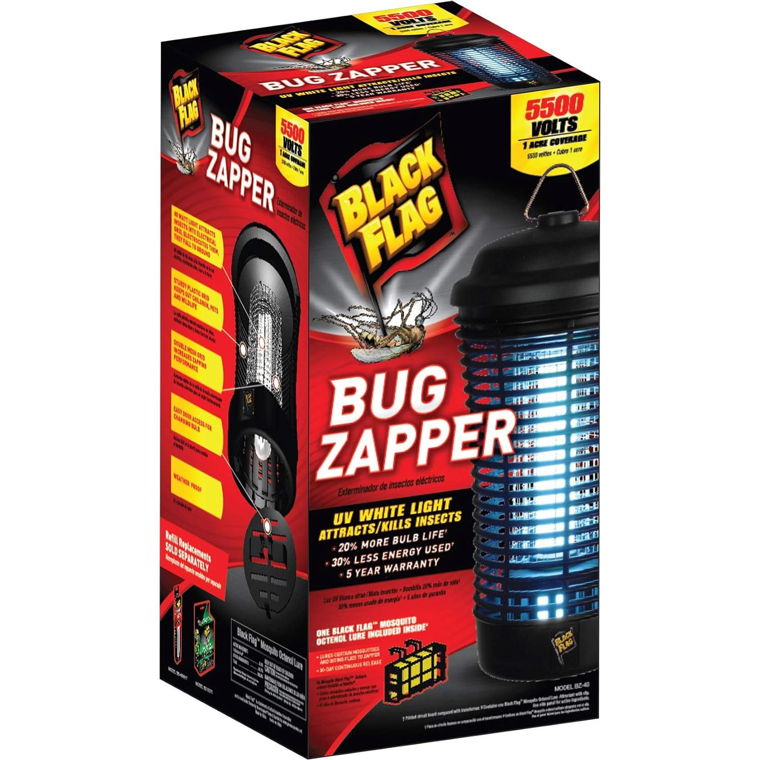 Zapper de Insectos Black Flag BZ-40 40W para Exteriores