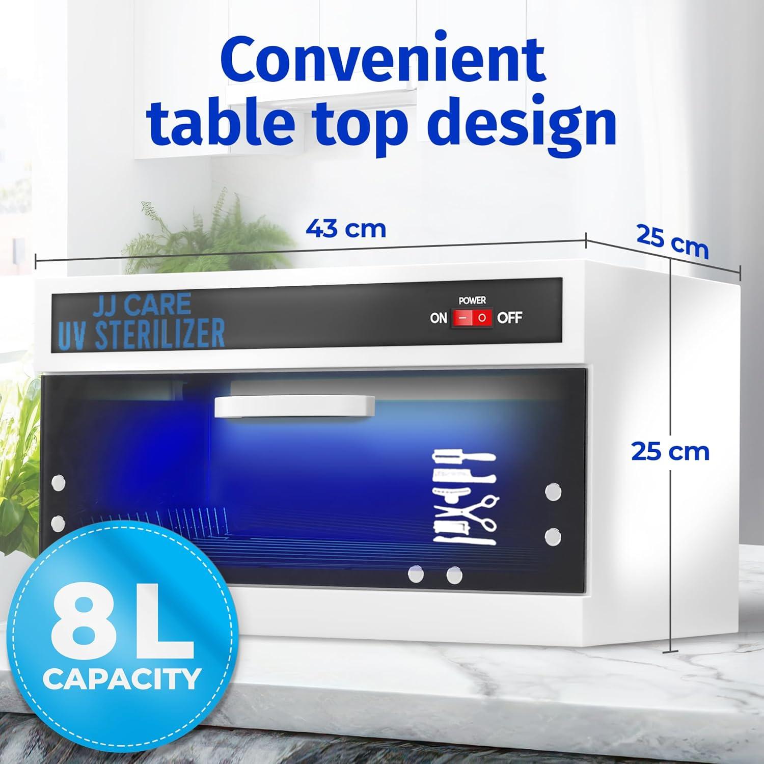 Gabinete Desinfectante UV JJ CARE 8L - Temporizador Manual