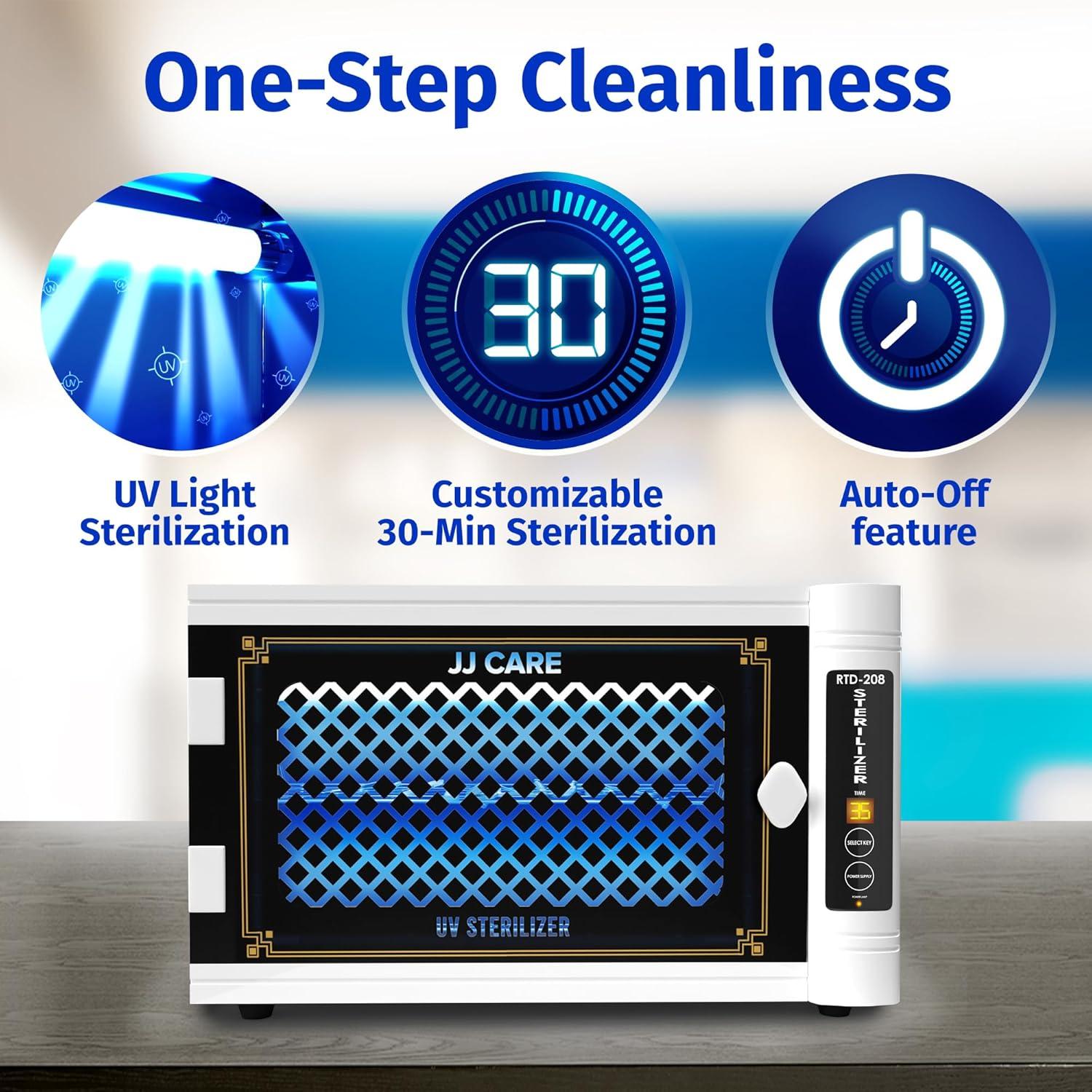 Gabinete Desinfectante UV JJ CARE 8L con Temporizador LED