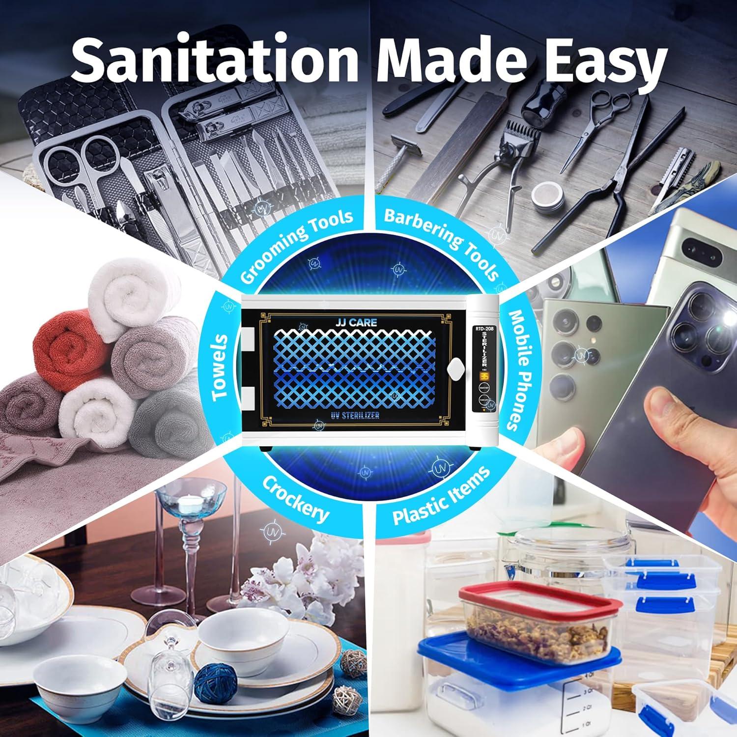 Gabinete Desinfectante UV JJ CARE 8L con Temporizador LED