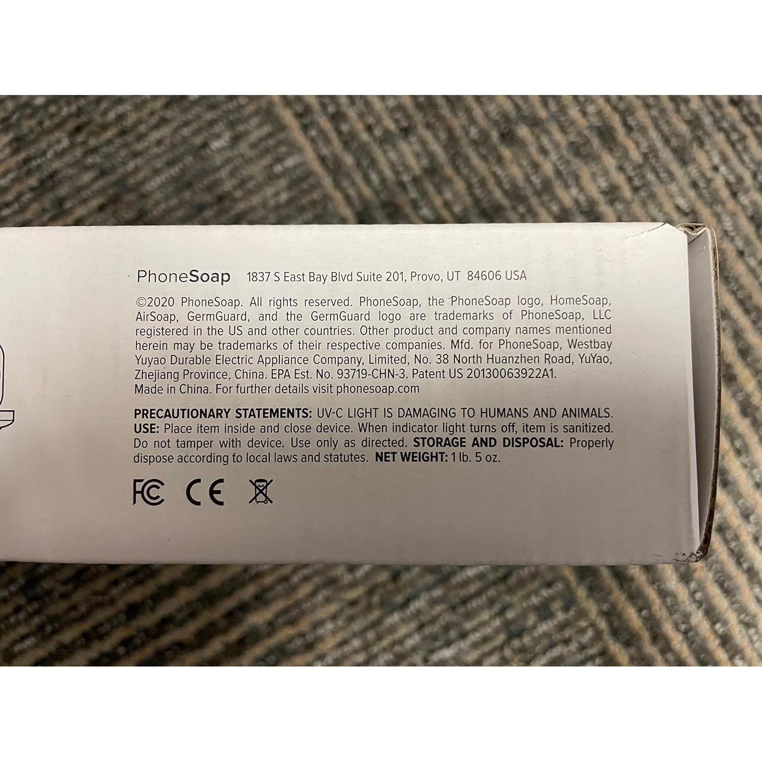 Desinfectante y Cargador Inalámbrico UV-C PhoneSoap Gris