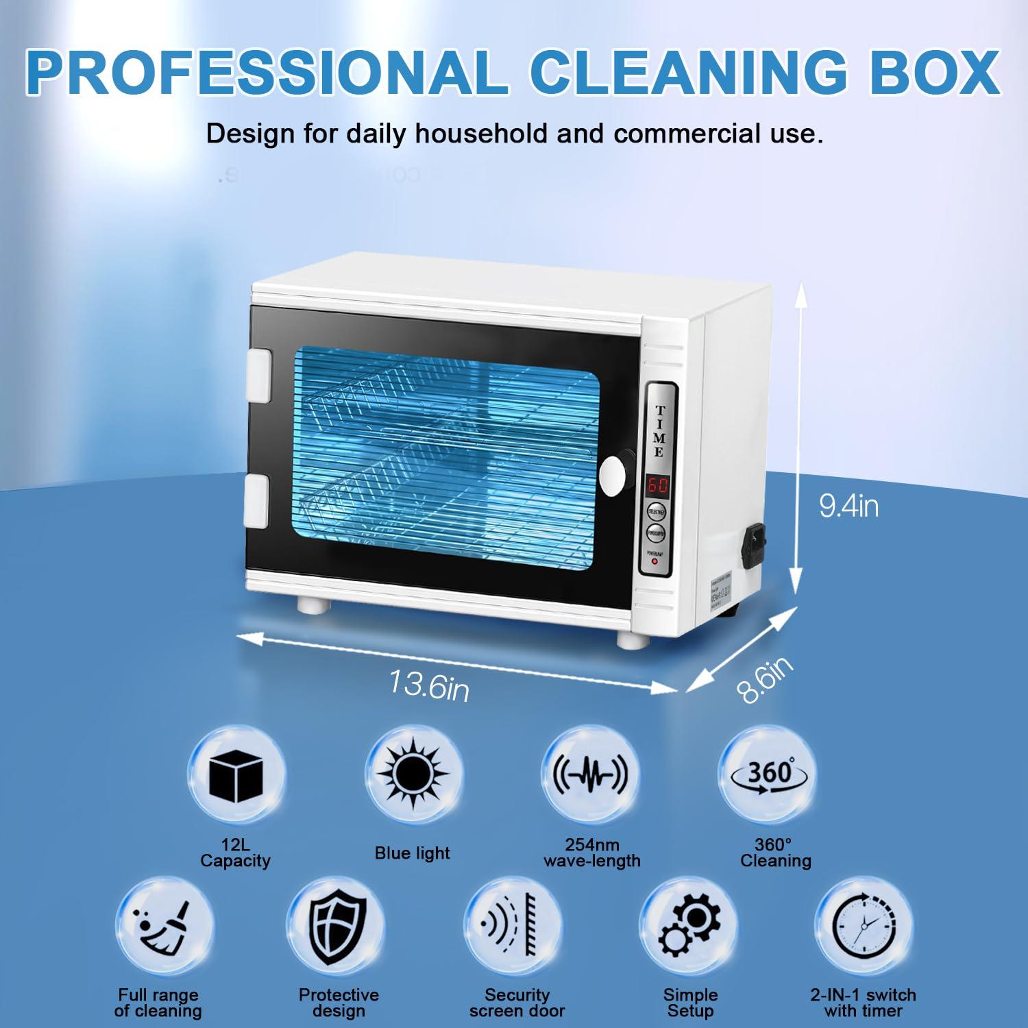 Máquina de Limpieza de Herramientas de Uñas BLUETOP 12L