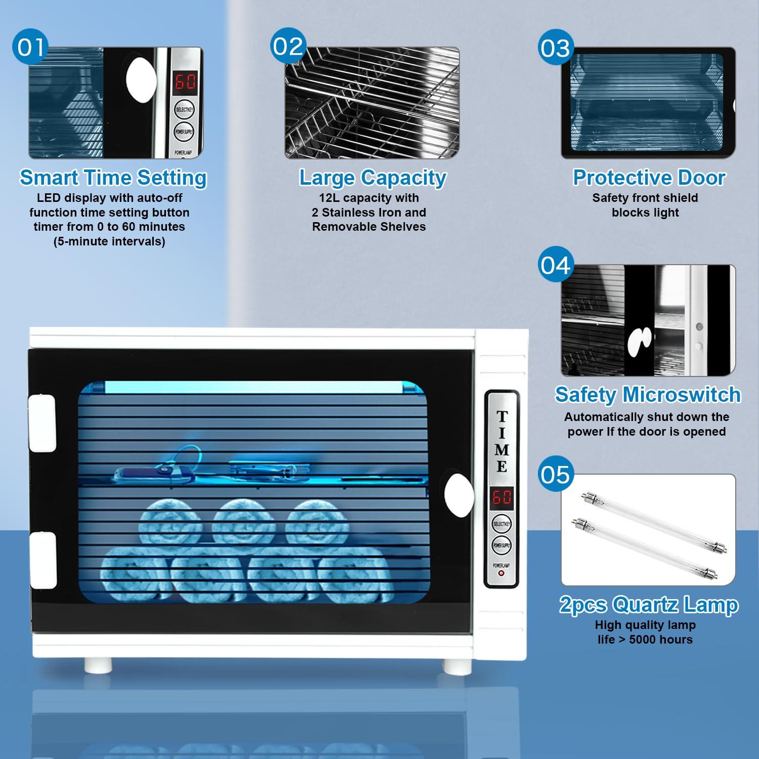 Máquina de Limpieza de Herramientas de Uñas BLUETOP 12L