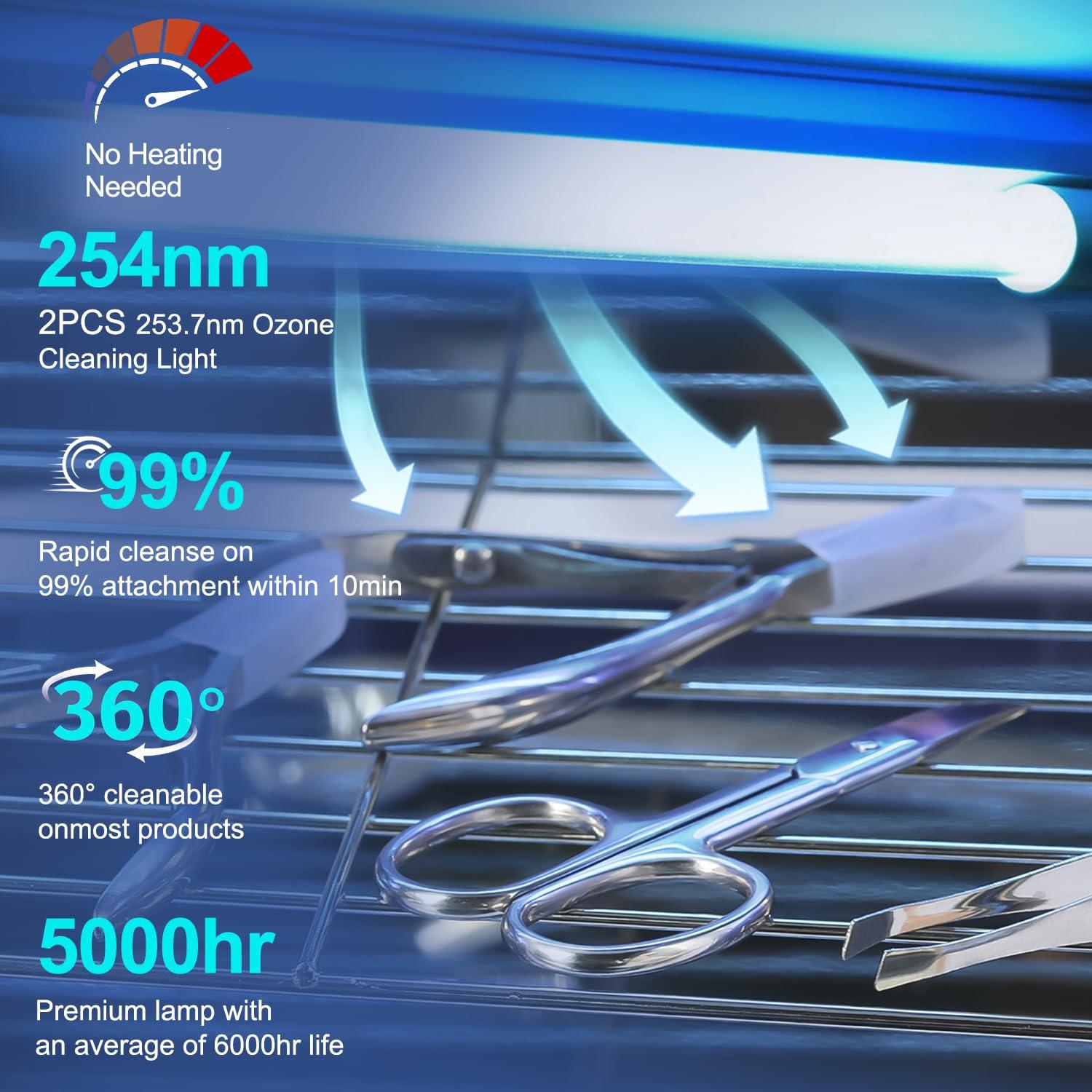 Máquina de Limpieza de Herramientas de Uñas BLUETOP 12L