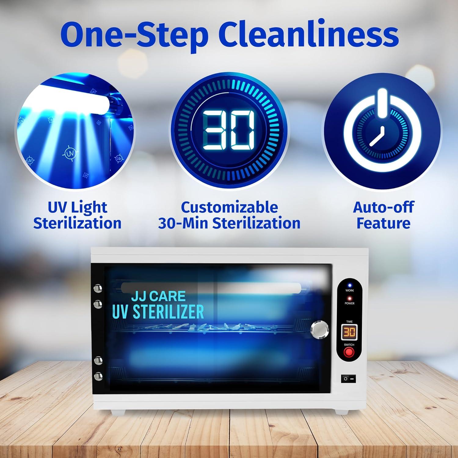 Esterilizador UV JJ CARE 8 Litros con Temporizador LED