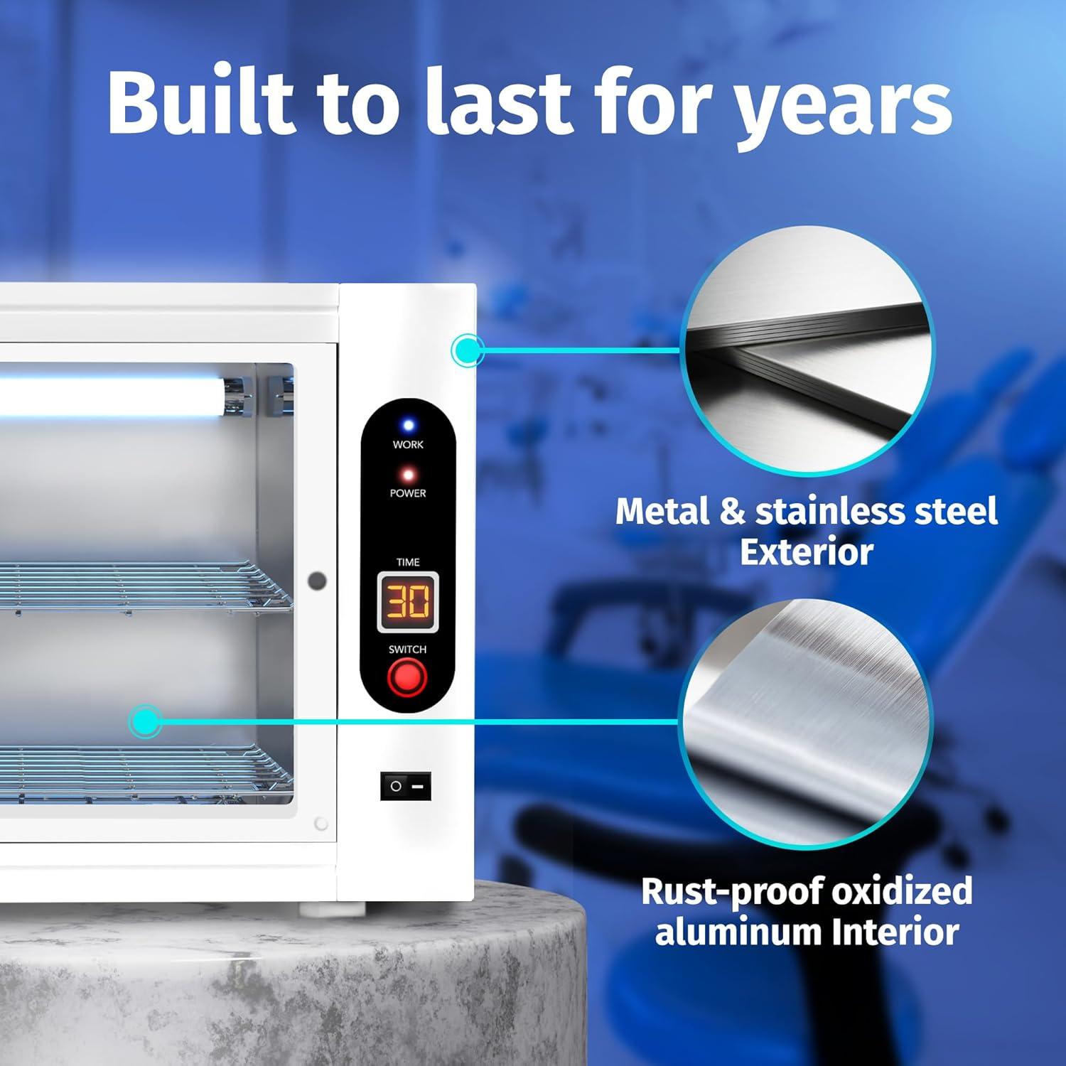 Esterilizador UV JJ CARE 8 Litros con Temporizador LED