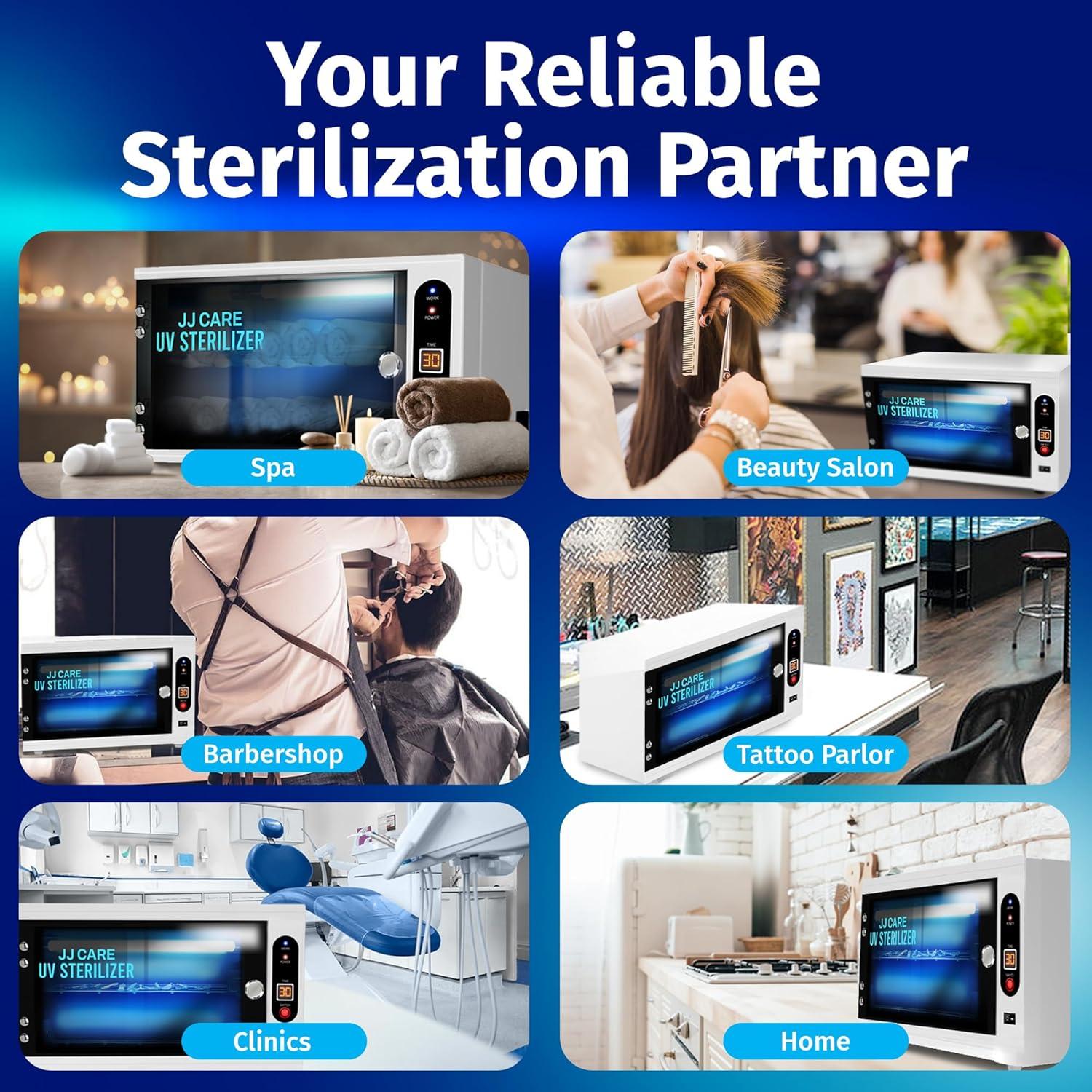 Esterilizador UV JJ CARE 8 Litros con Temporizador LED