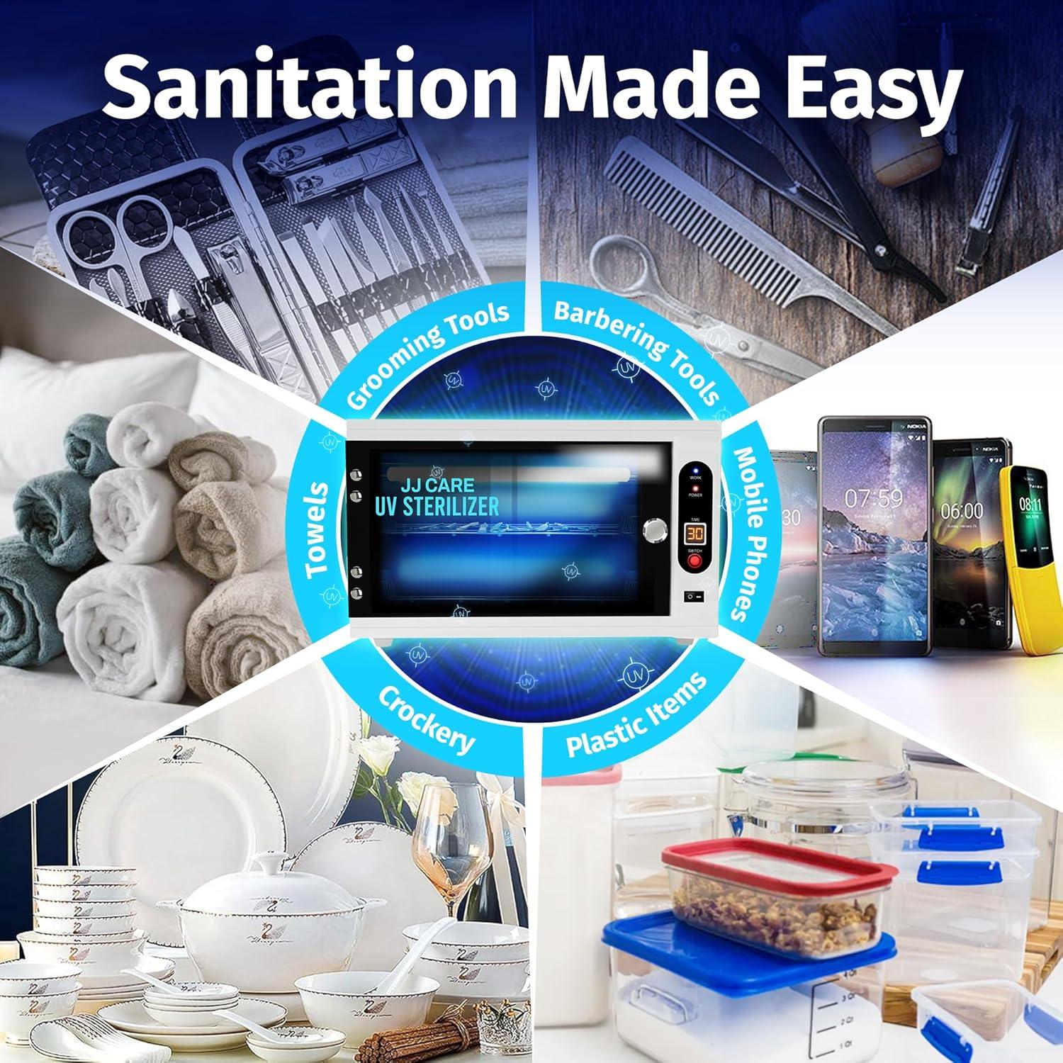 Esterilizador UV JJ CARE 8 Litros con Temporizador LED