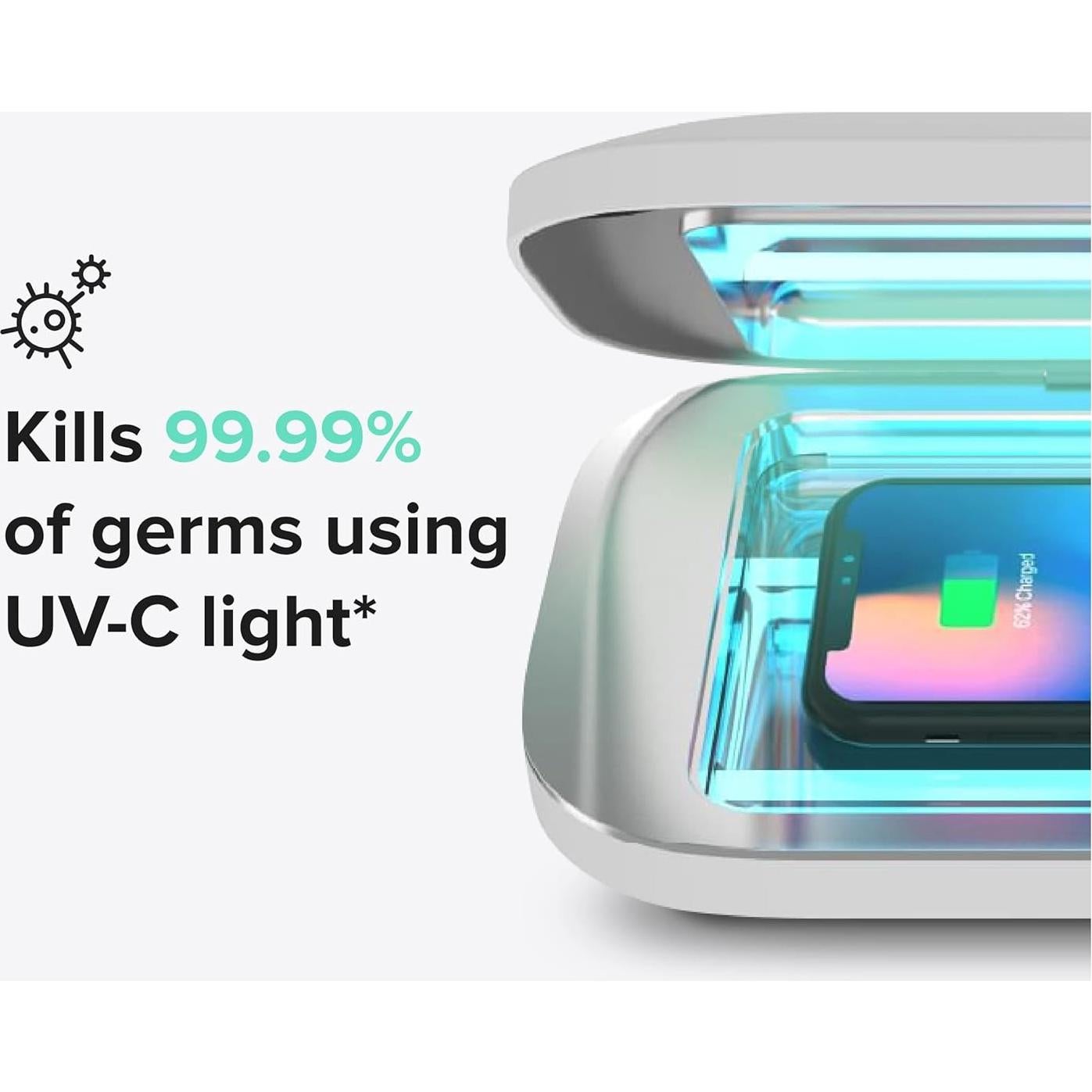 Caja Desinfectante UV-C PhoneSoap Pro para Teléfonos - Blanco