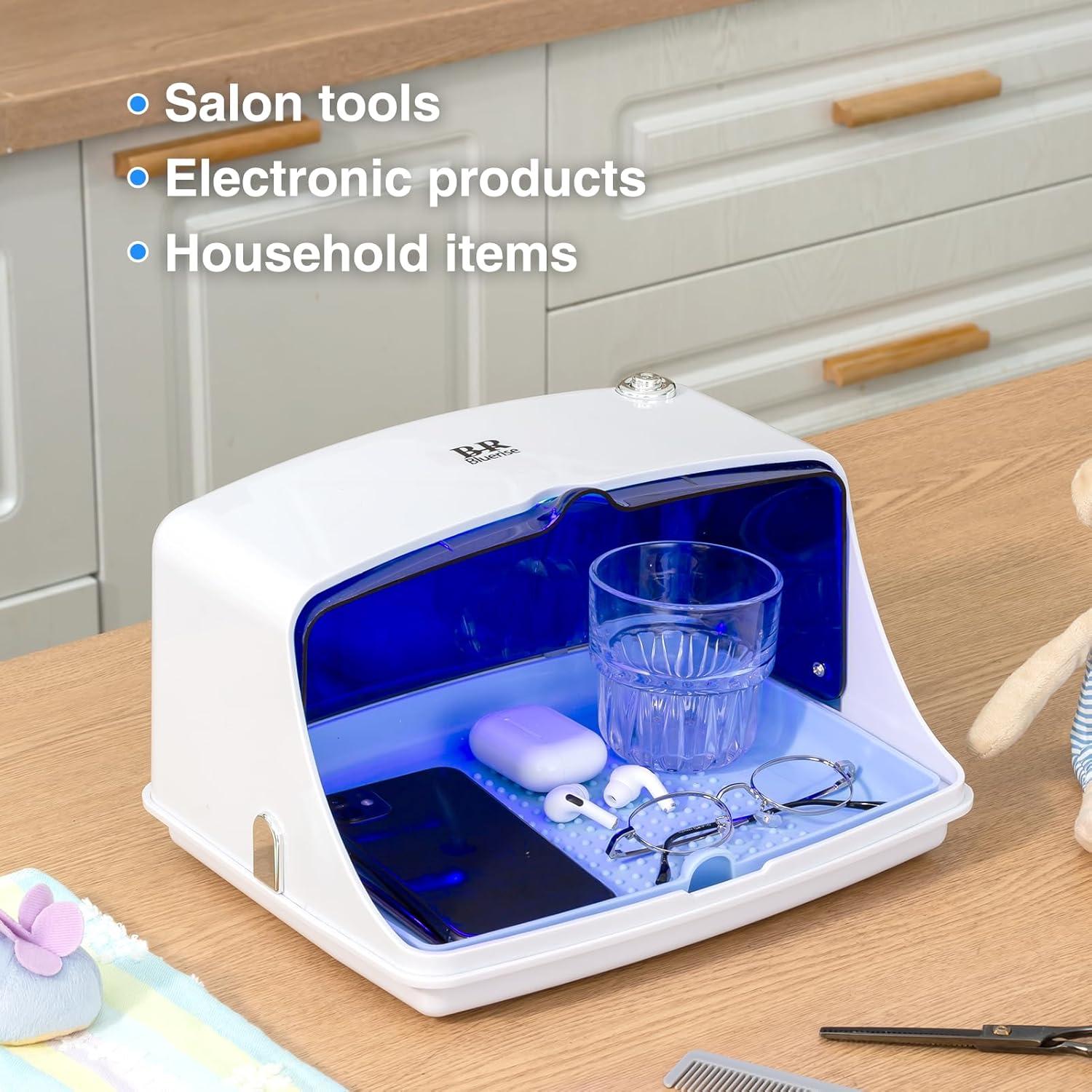 Desinfectante UV LED 8 en 1 BRBLUERISE para Hogar 32.9x27x18cm