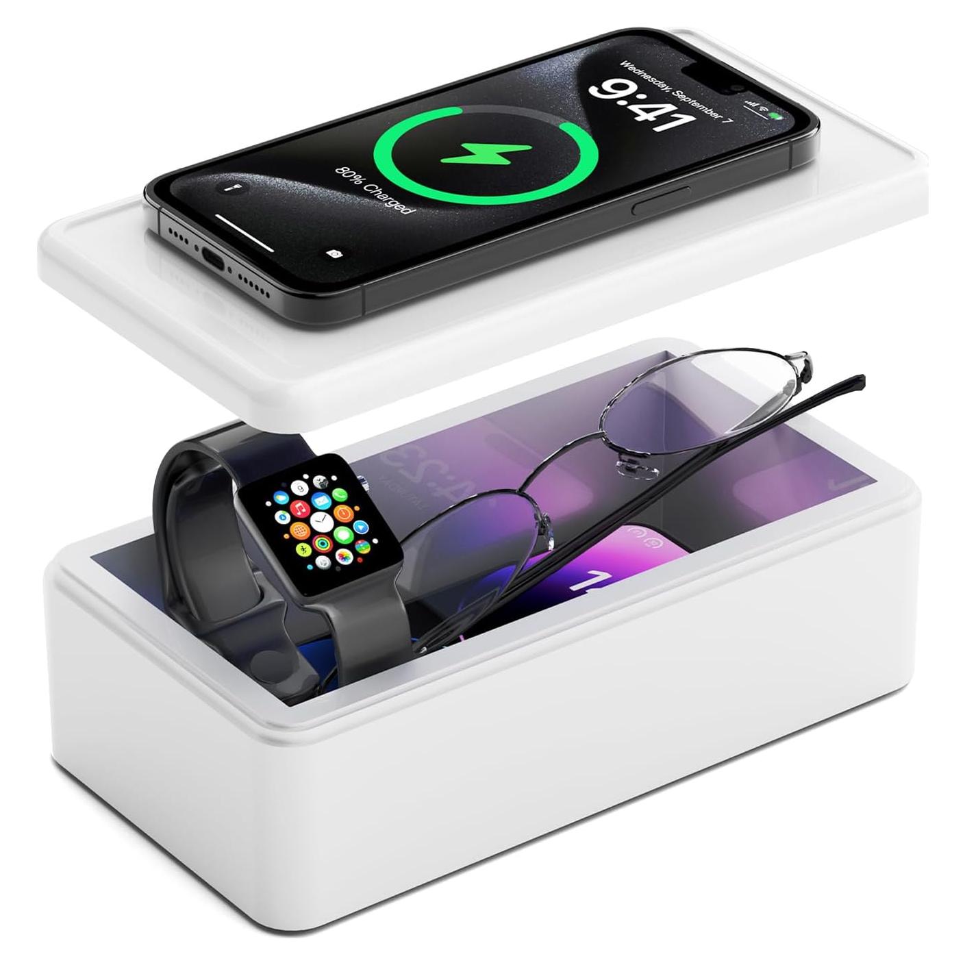 Caja desinfectante portátil Cahot con luz UV y difusor de aroma