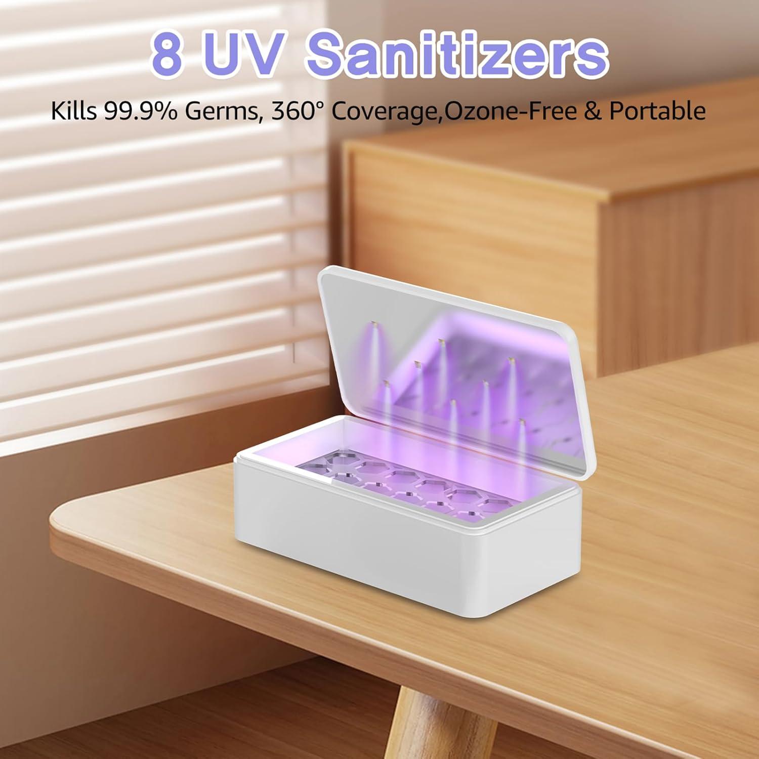Caja desinfectante portátil Cahot con luz UV y difusor de aroma