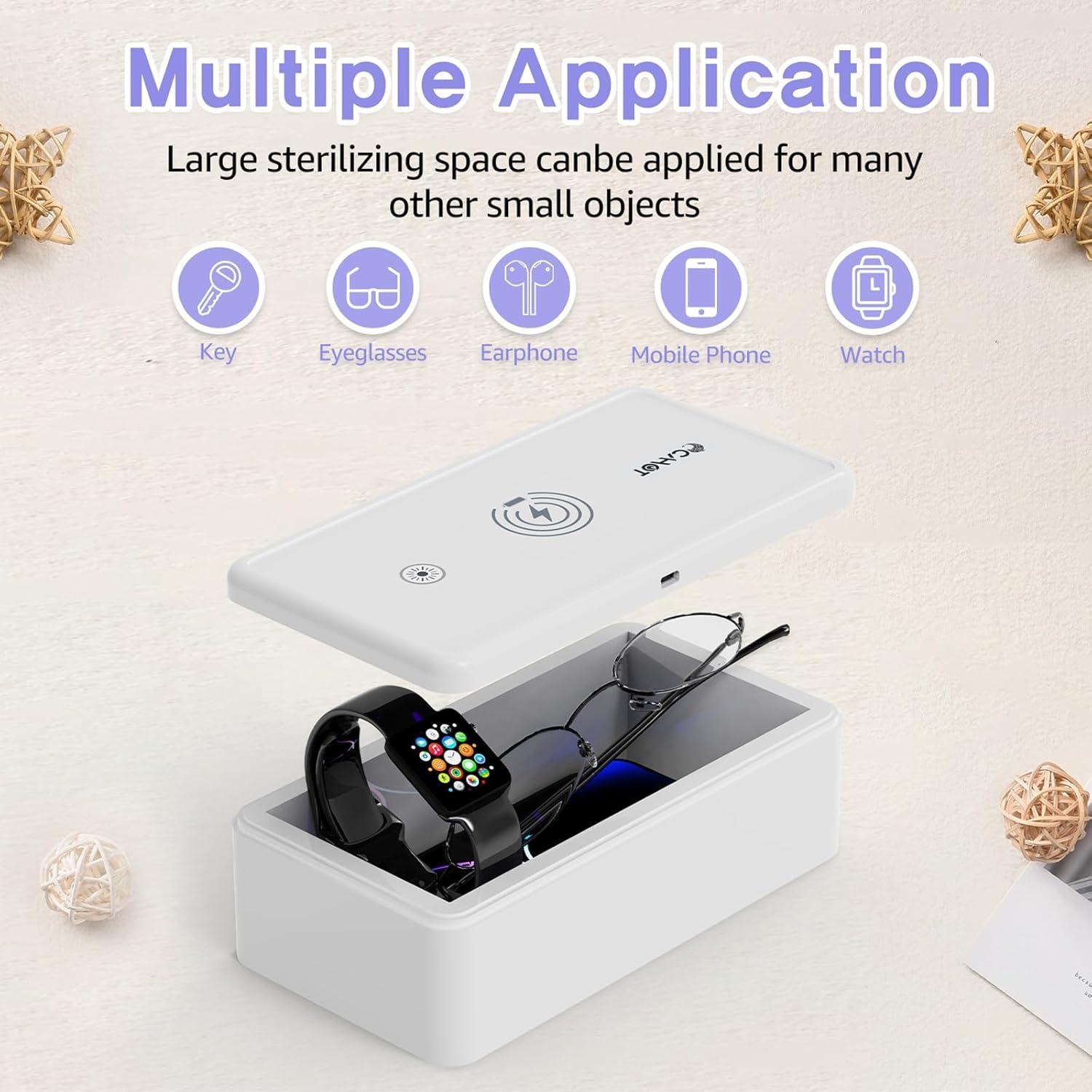 Caja desinfectante portátil Cahot con luz UV y difusor de aroma
