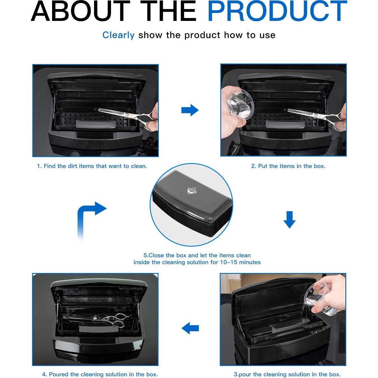 Caja Esterilizadora de Herramientas de Uñas Aifeiter - 22x10x7cm