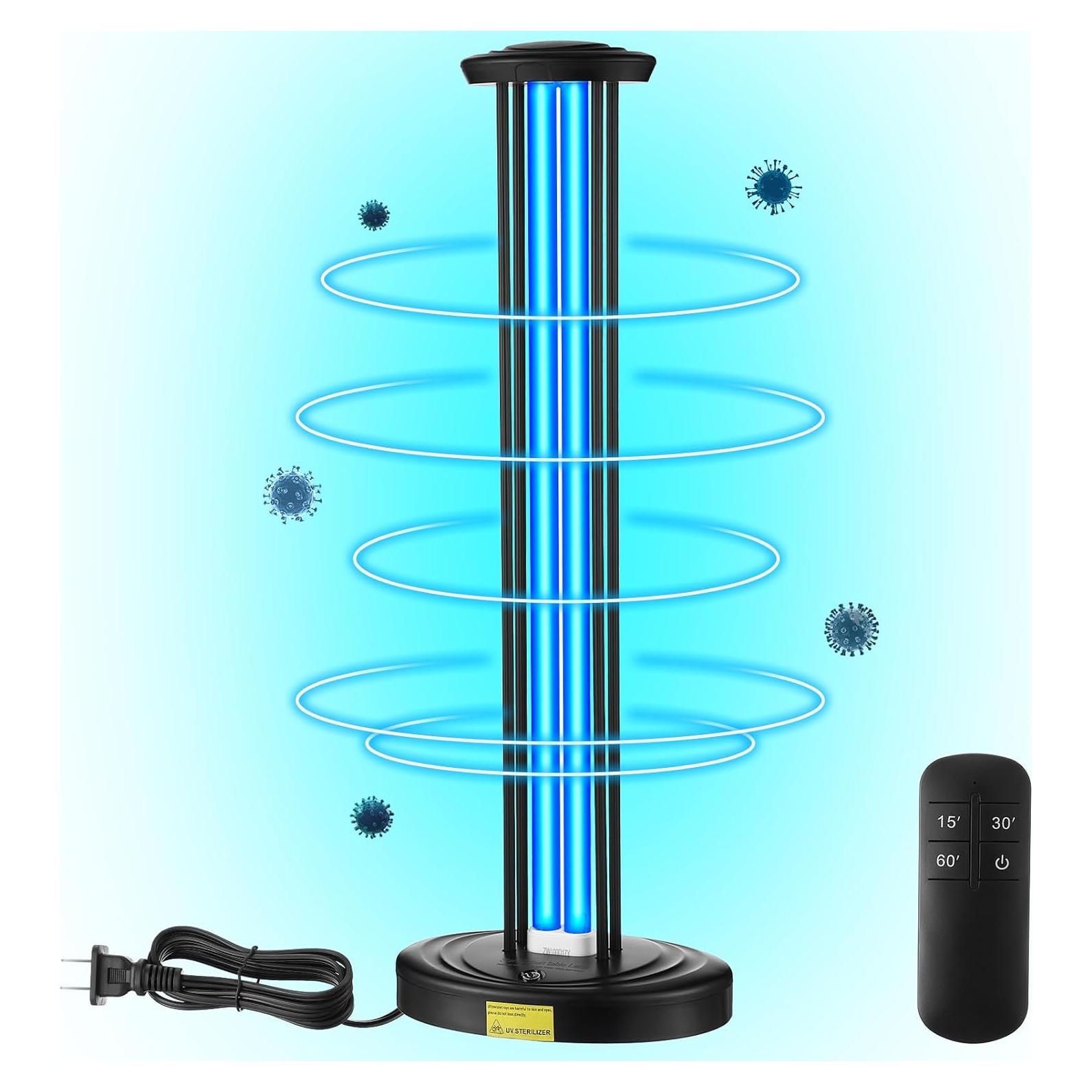 Luz UV Desinfectante Qualirey 100W Sin Ozono para Habitaciones