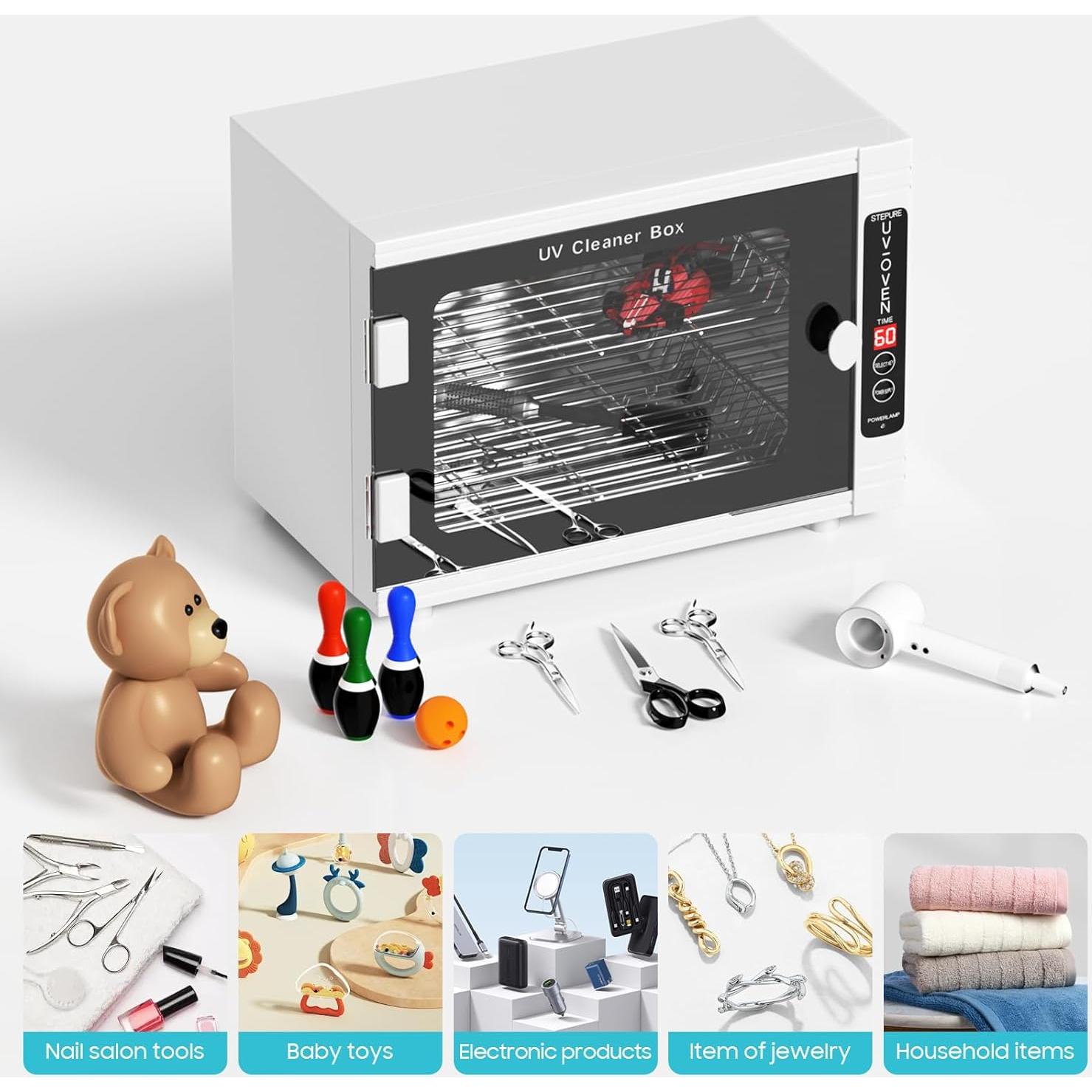 Caja Esterilizadora UV Stepure 12L para Herramientas de Uñas