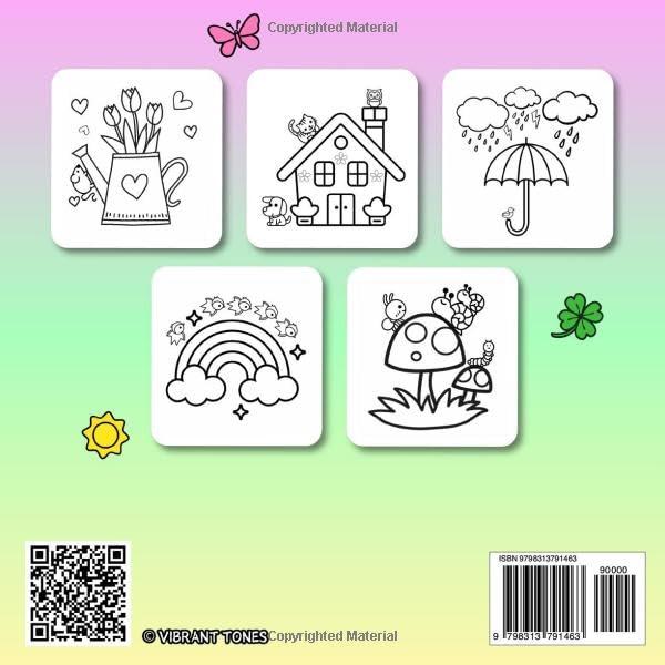 COLOR YOUR SPRING! Bold and Easy Large Print Coloring Book: Simple and Cozy Spring Season Coloring Book – Relax with Big, Stress-Free Designs of ... Adults, Seniors & Kids to Enjoy Chill Moments