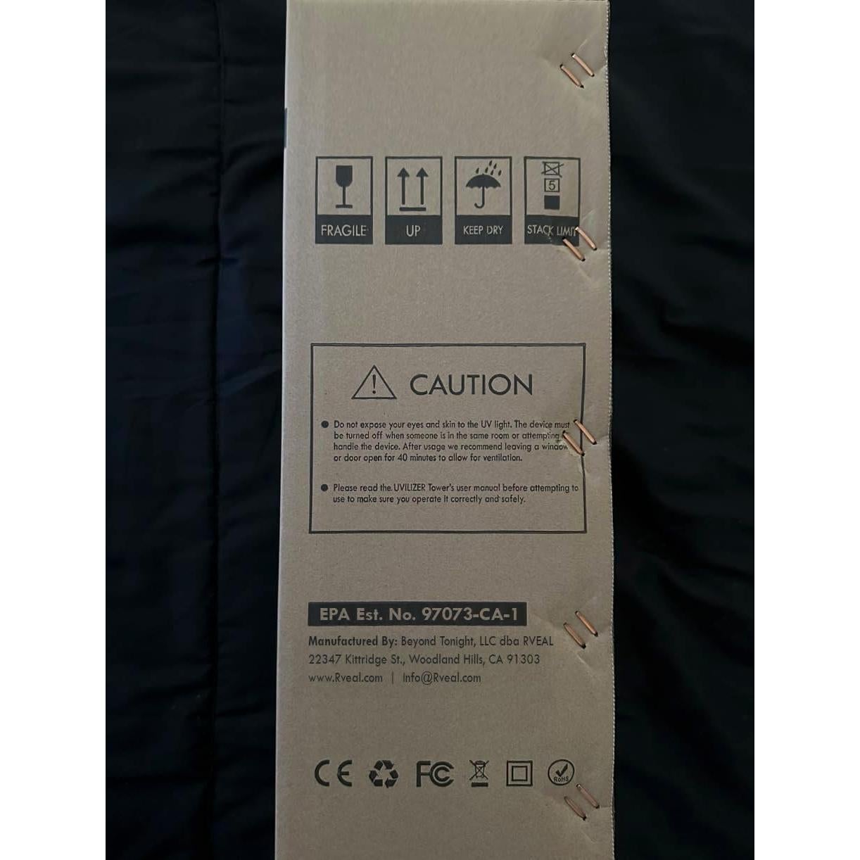 Desinfectante UV RVEAL 38W con Control Remoto y Temporizador