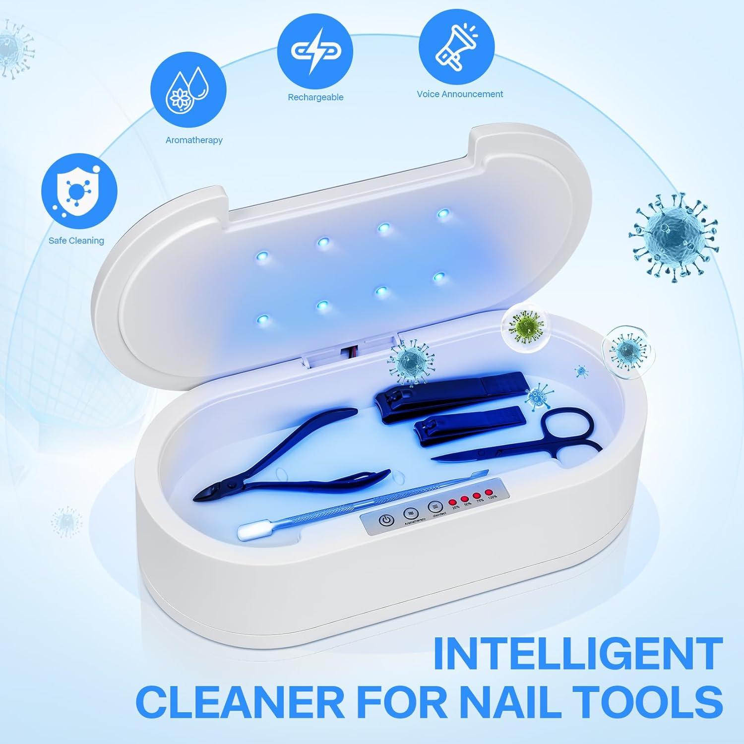 Esterilizador de Herramientas de Uñas LXIANGN Luz Azul 1500mAh
