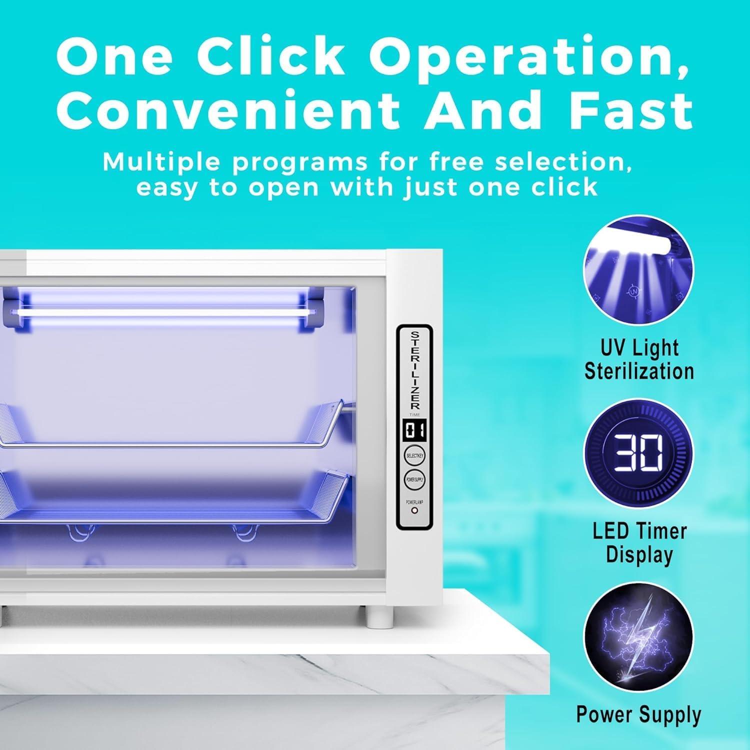 Gabinete Desinfectante de Herramientas de Uñas Rkazes 12L