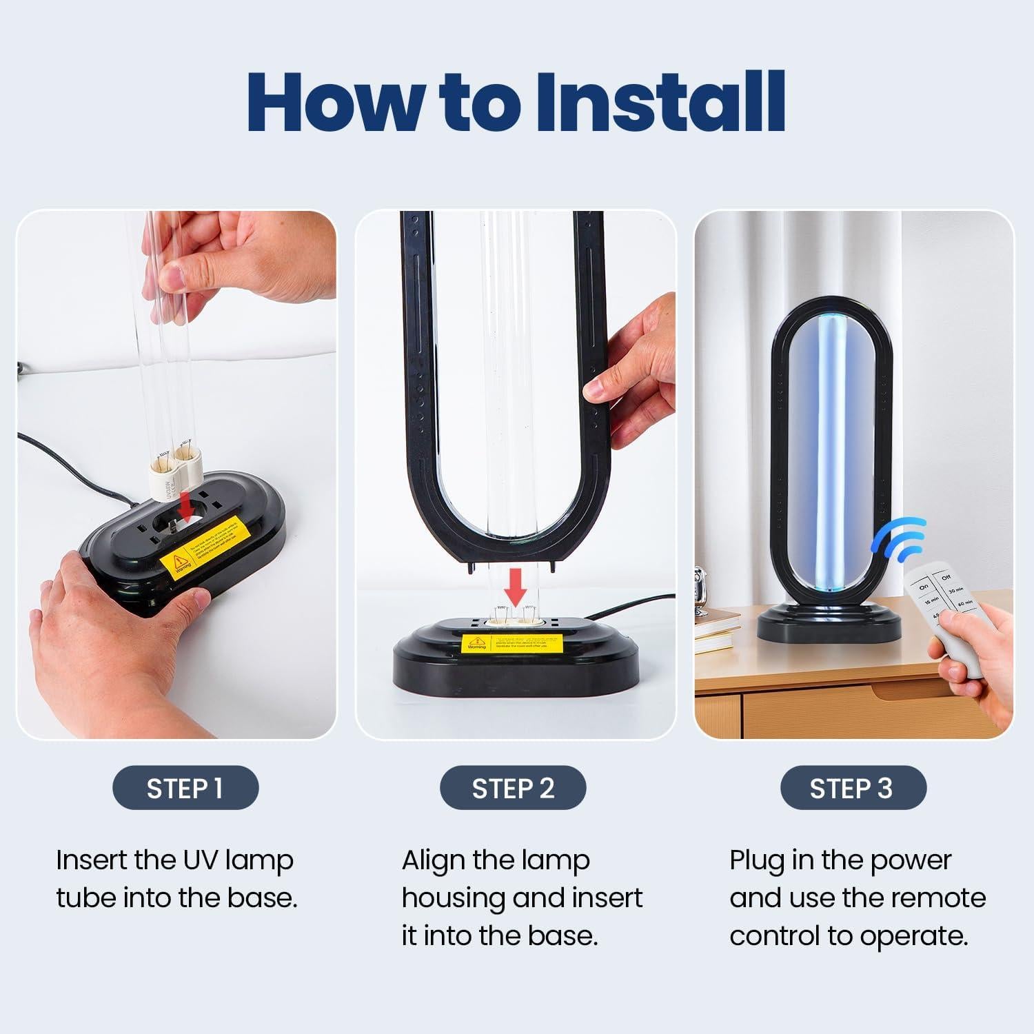 Desinfectante UV-C 38W Guangzhou Sinoda para Hogar y Cocina