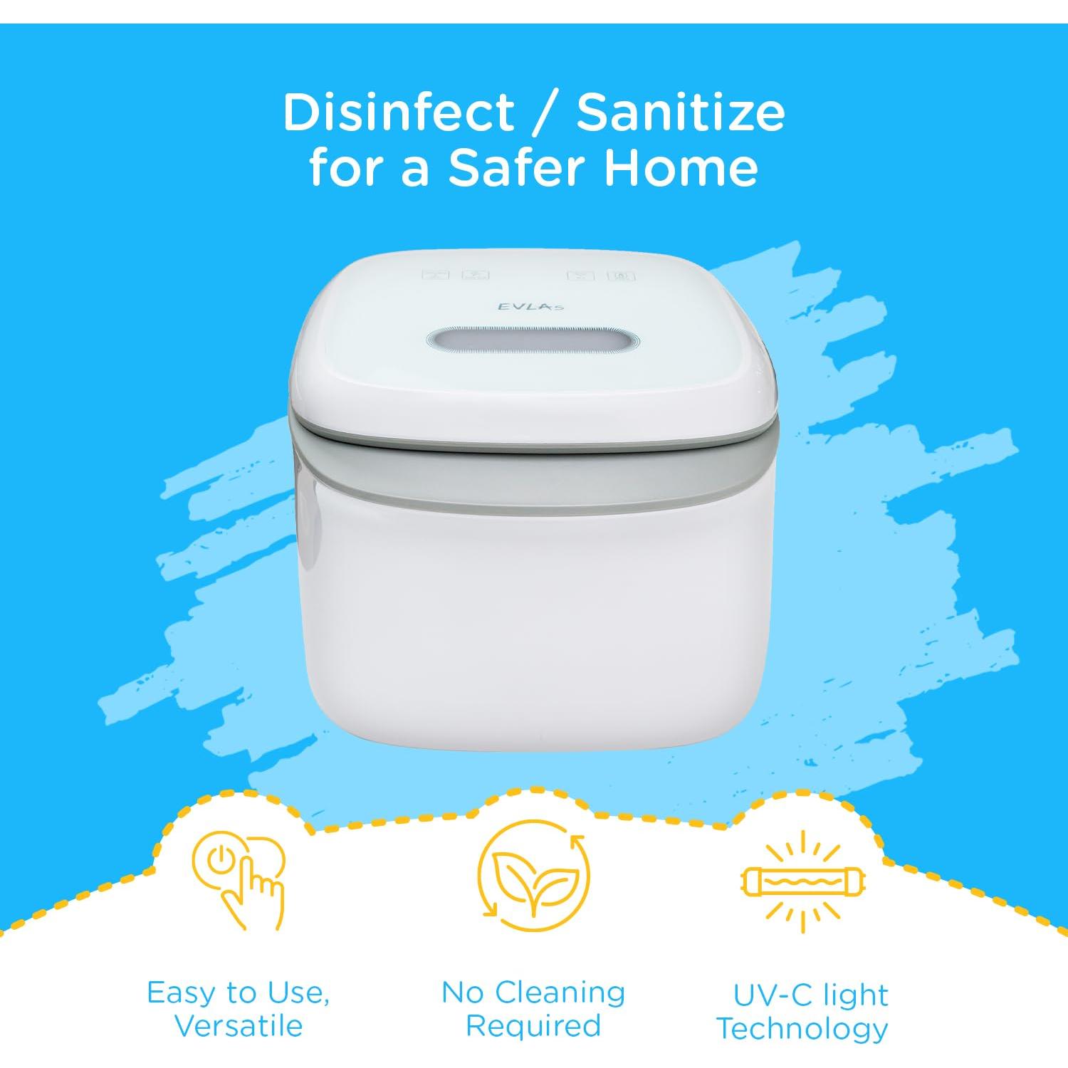 Desinfectante UV y Secador de Biberones EVLA'S Blanco