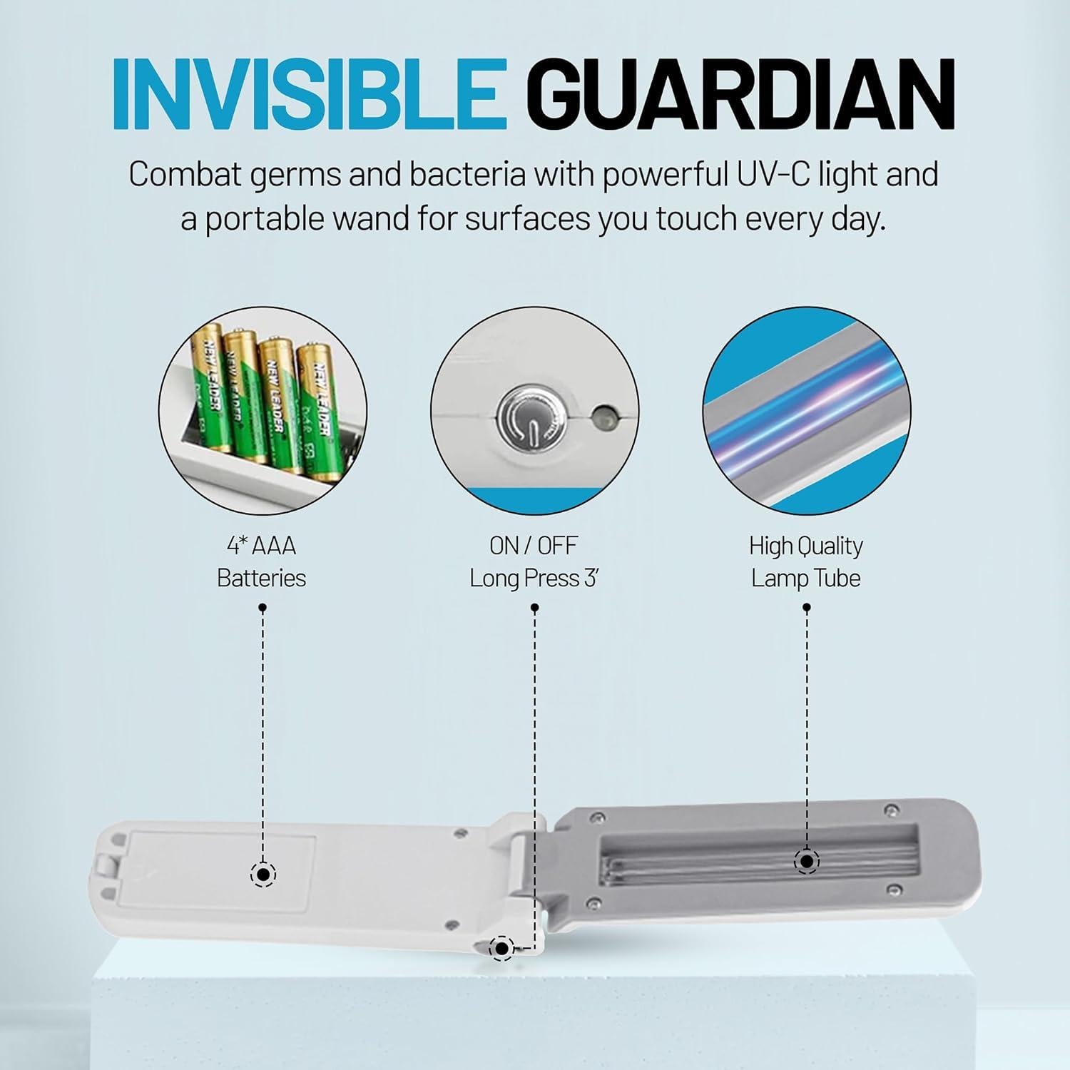 Varita Desinfectante UV Portátil Variedad Simple AB0024-WHA