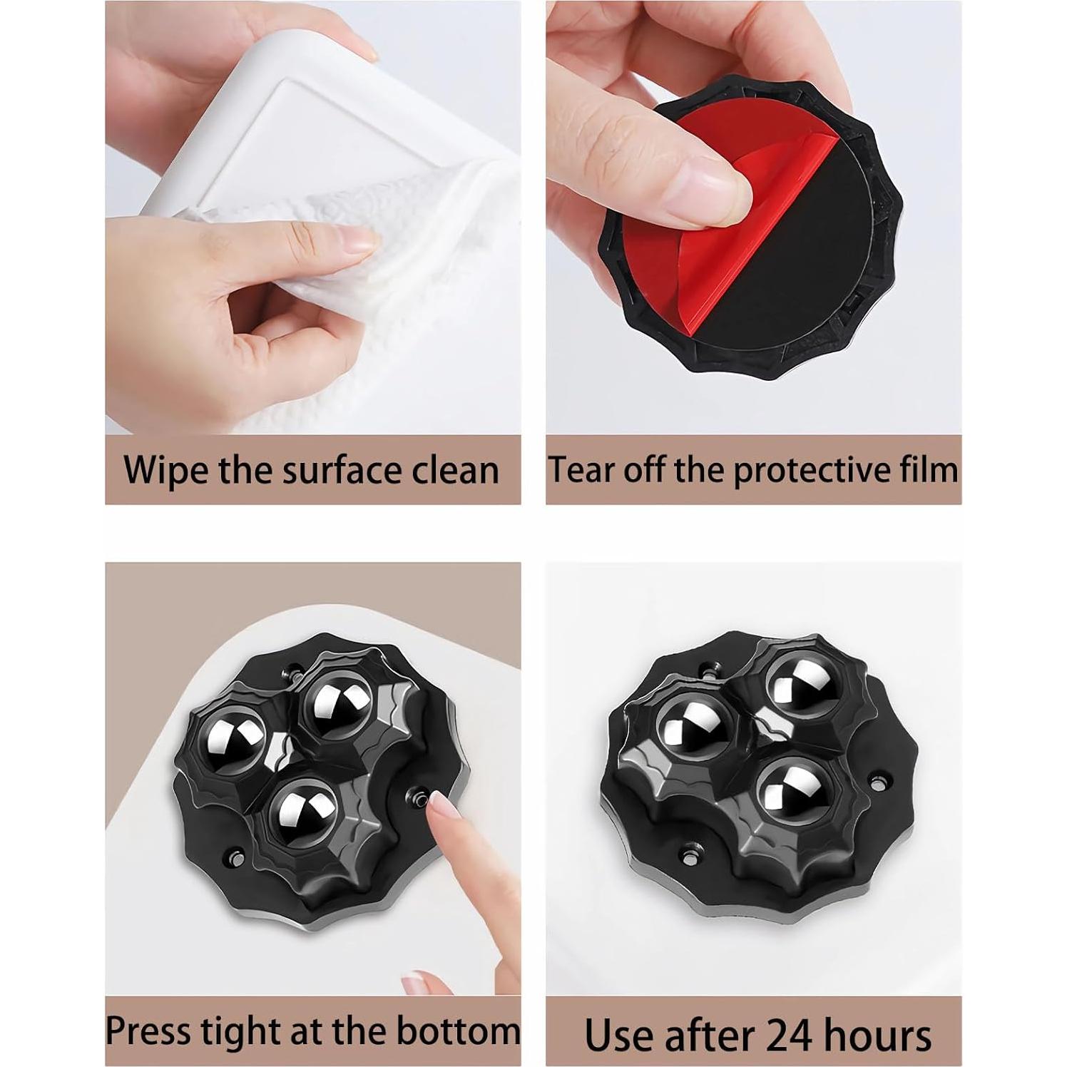 Mini Ruedas Giratorias WEITELAI 5cm para Muebles y Electrodomésticos