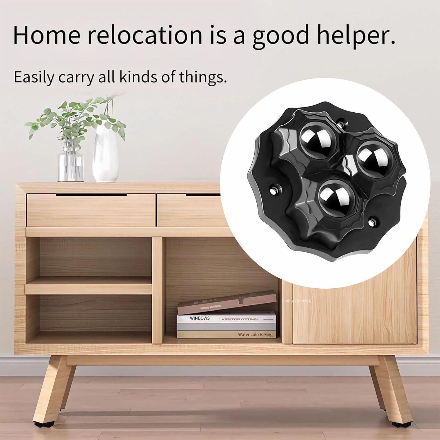 Mini Ruedas Giratorias WEITELAI 5cm para Muebles y Electrodomésticos