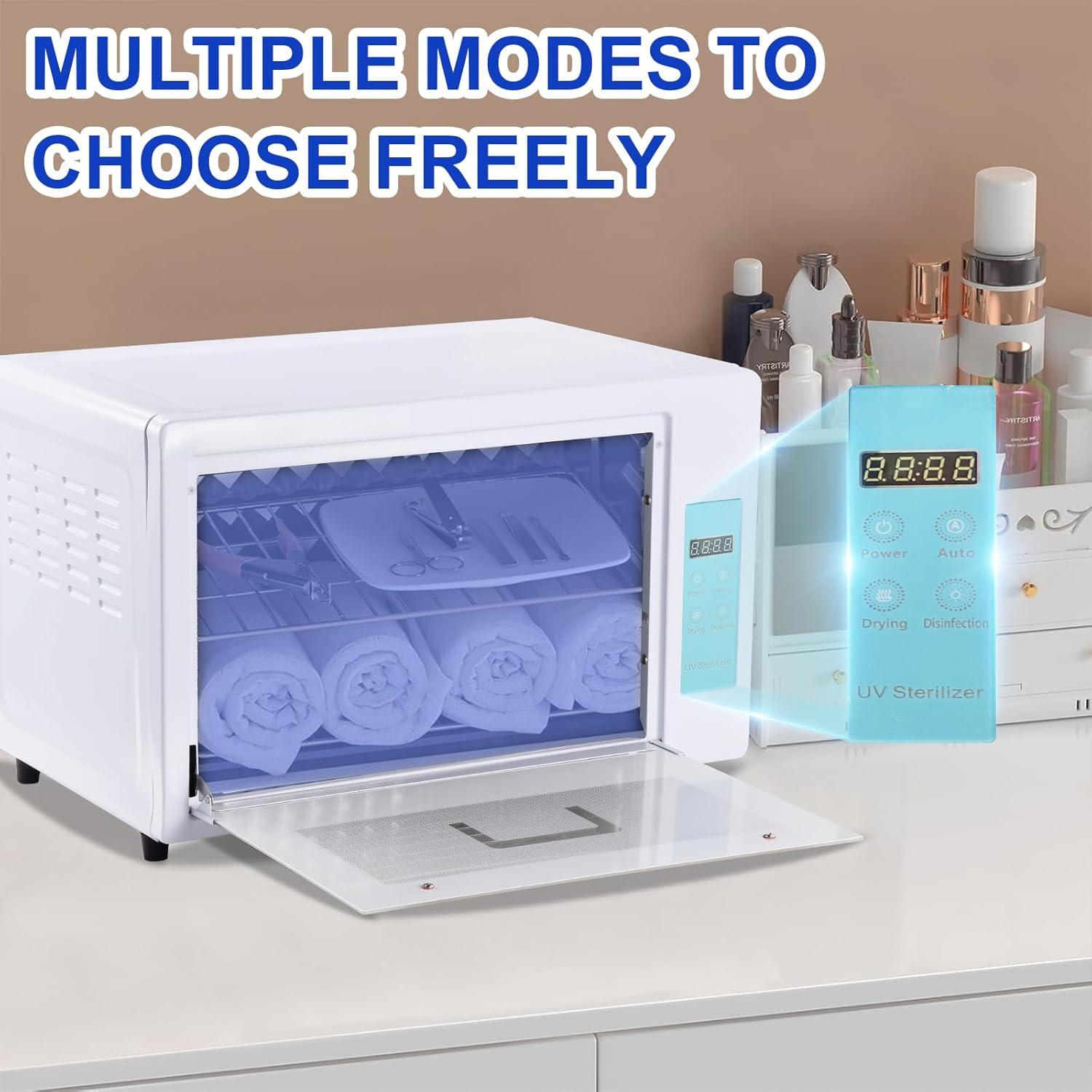 Gabinete de Desinfección UV 24L Genérico - Caja Limpiadora UVC con Temporizador y Pantalla LED