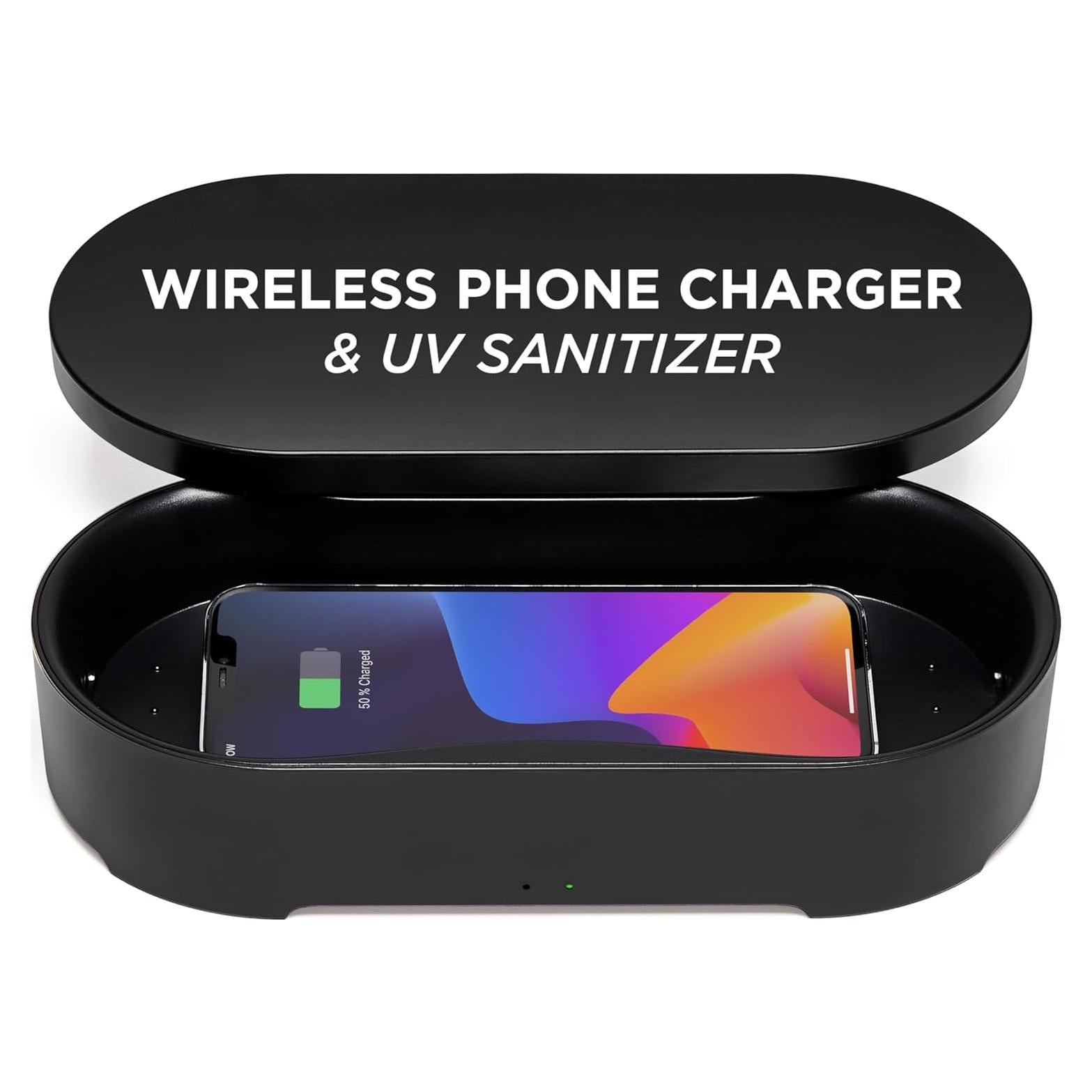 Caja Desinfectante UV-C y Cargador Inalámbrico Lexon OBLIO