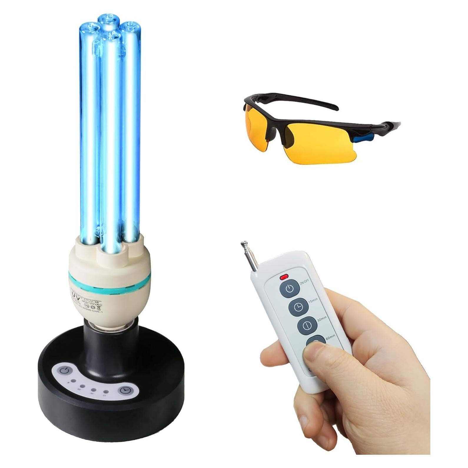 Lámpara desinfectante UV 36W UVC sin ozono 99.99% limpieza