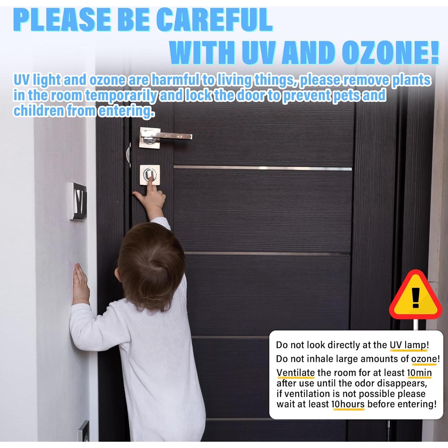 Lámpara desinfectante UV 36W UVC sin ozono 99.99% limpieza